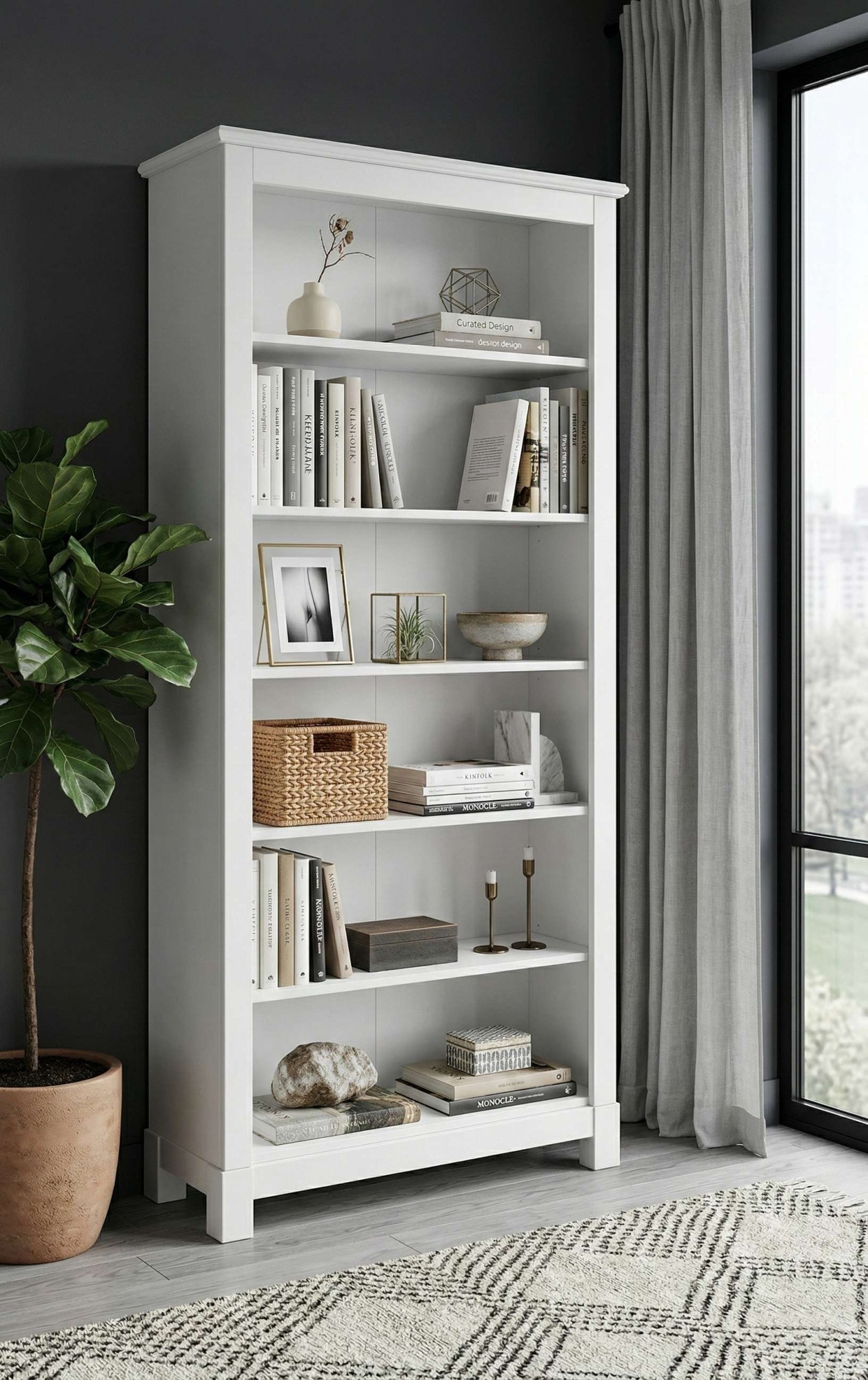 OTTO home Bücherregal "Rauna" aus massiver Kiefer, Breite 96 cm, FSC zertifiziert