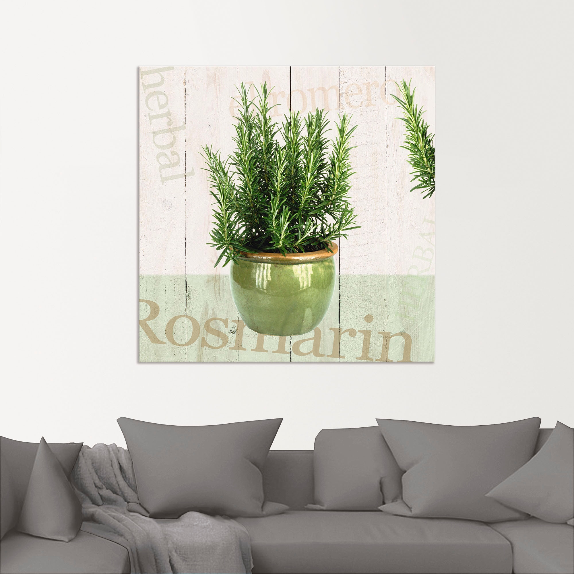 Artland Wandbild "Rosmarin", Pflanzen, (1 St.), als Alubild, Outdoorbild, L günstig online kaufen