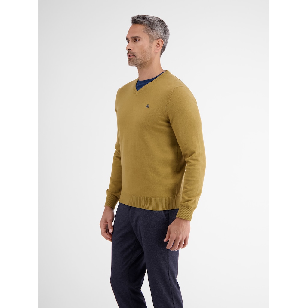 LERROS Strickpullover »LERROS V-Neck Pullover mit Kaschmiranteil«