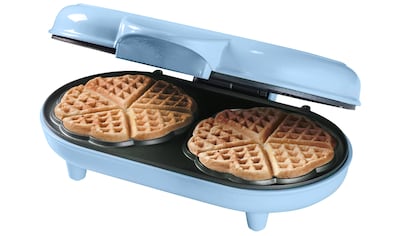 Waffeleisen »ADWM1000B«, 1200 W, für klassische Herzwaffeln, mit Backampel, Blau