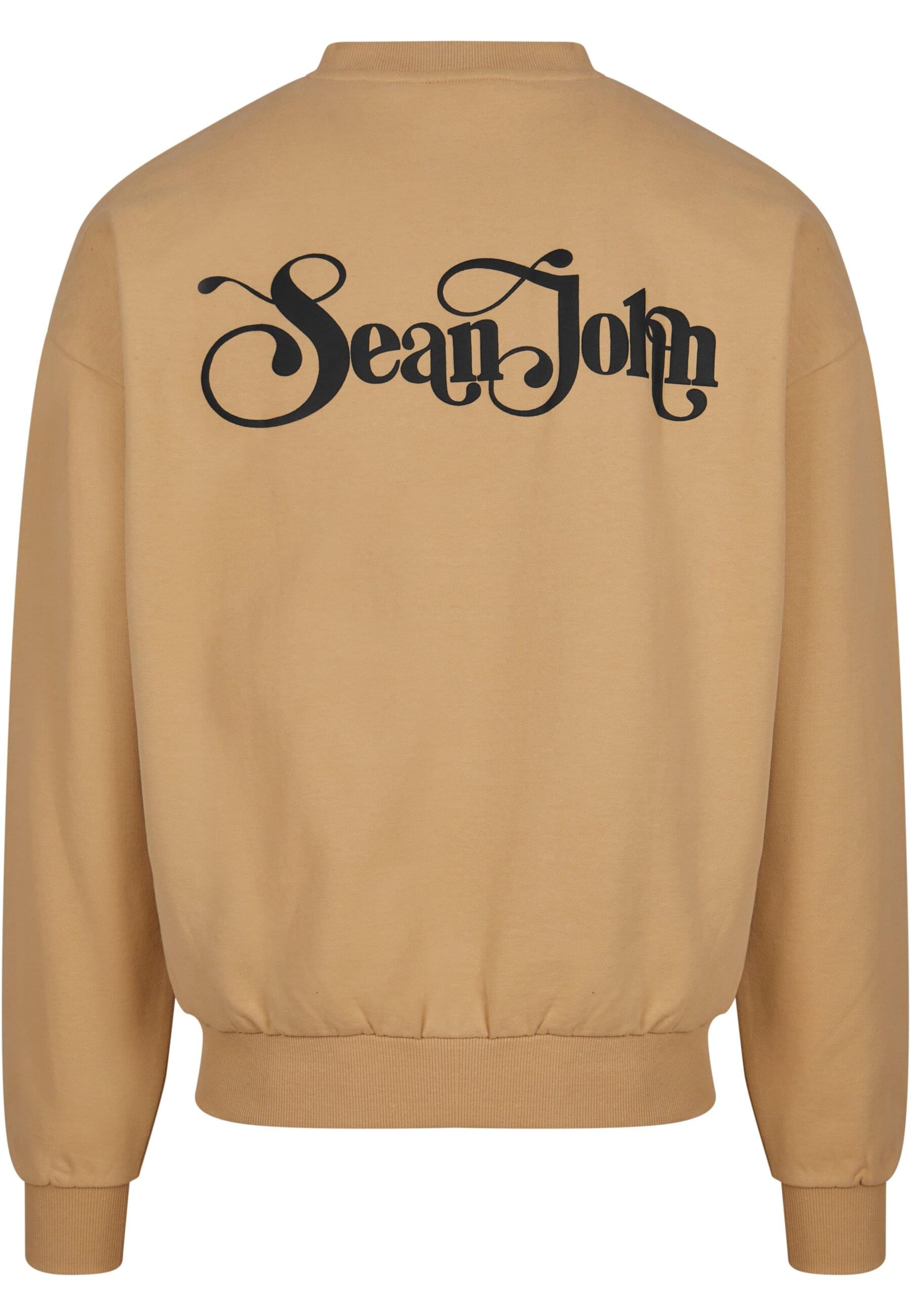 Sean John Rundhalspullover »Sean John Herren JM233-021-1 SJ Script Logo Retro Backprint Crew«