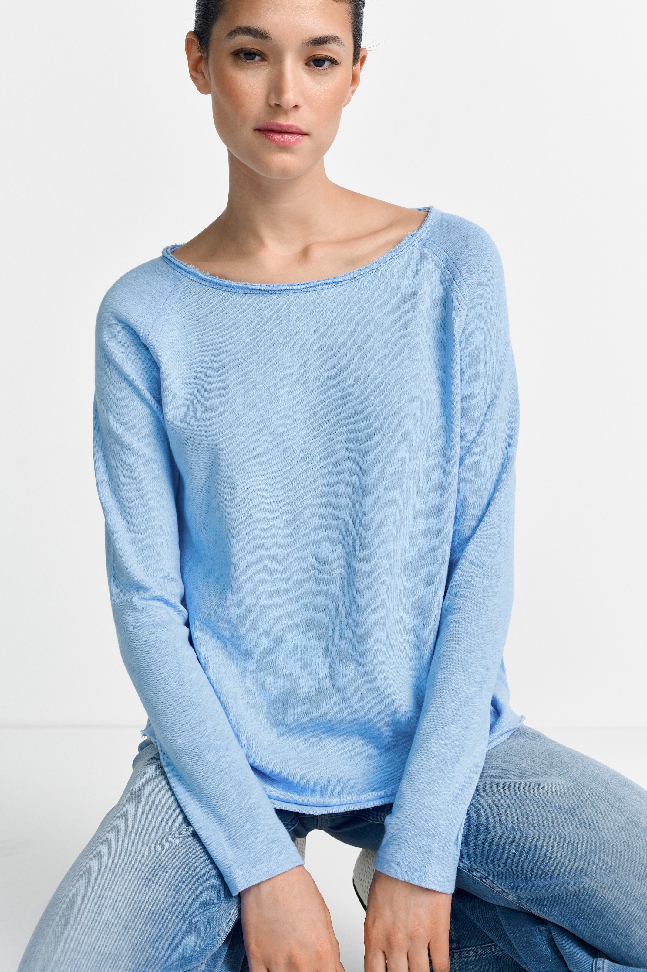 RICHROYAL "2409 O HJ LS" mit offener Ausschnittkante und Saum günstig online kaufen