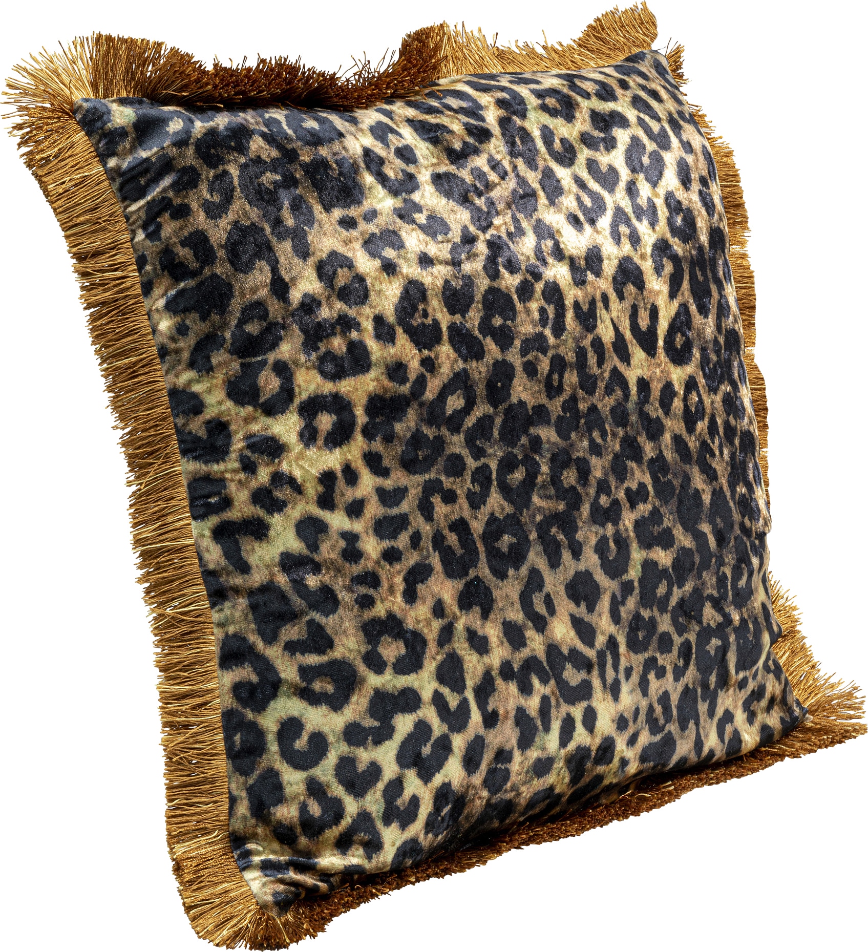 Kare Design Dekokissen »Leo Fringe, Kissenhülle mit Füllung, 55x55 cm« stützt Kopf und Nacken angenehm und sorgt für erholsamen Schlaf