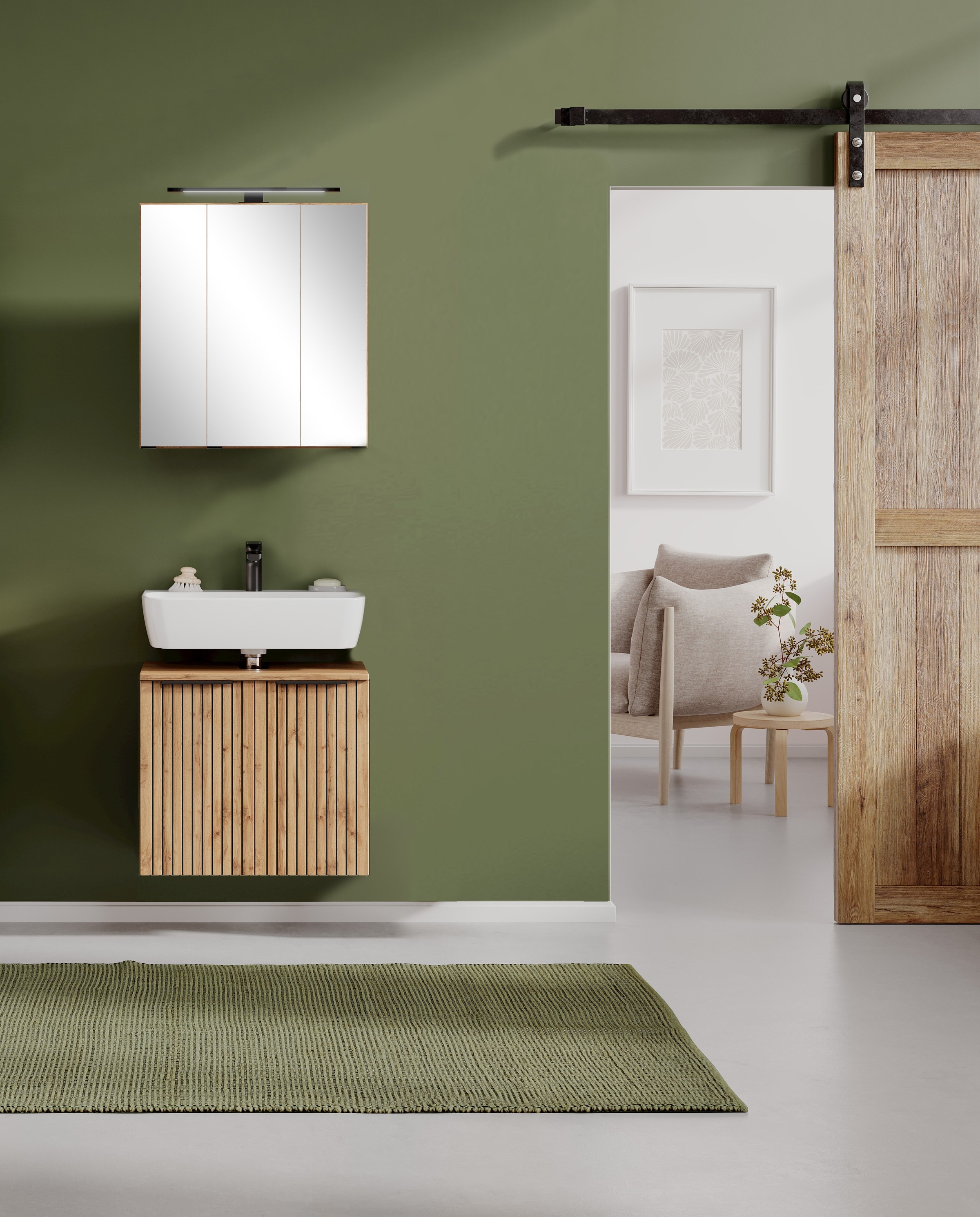 welltime Badezimmer-Set "Welltime Möbel, Carlton Unterbecken-Set 2teilig, 6 günstig online kaufen