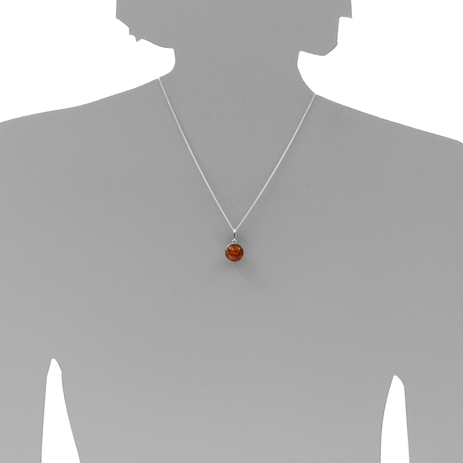 OSTSEE-SCHMUCK Kette mit Anhänger »- Dolores - Silber 925/000 - Bernstein«