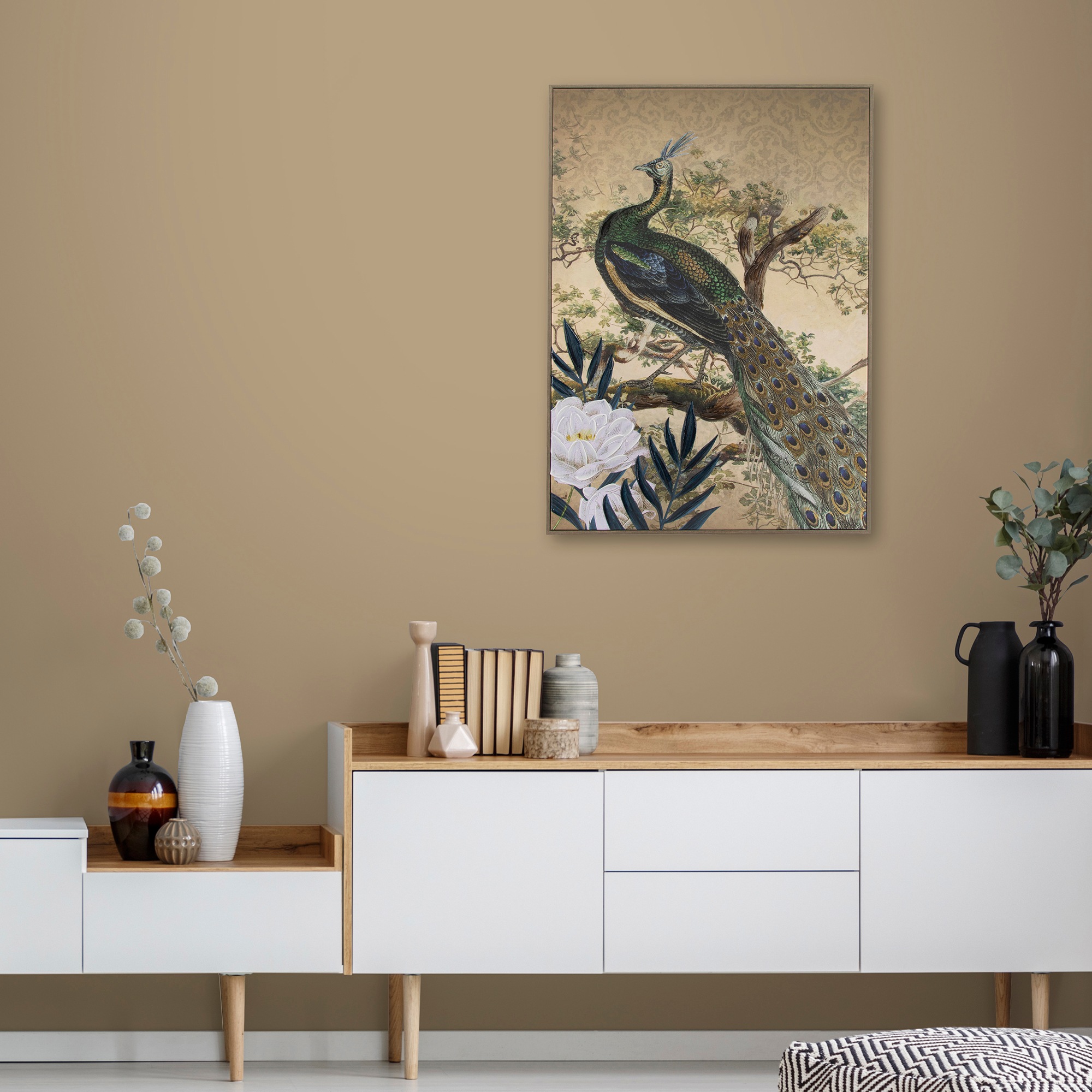 Art for the home Leinwandbild "Pfau" Art  Landschaft 1 Stk. tlg. Leinwand h günstig online kaufen
