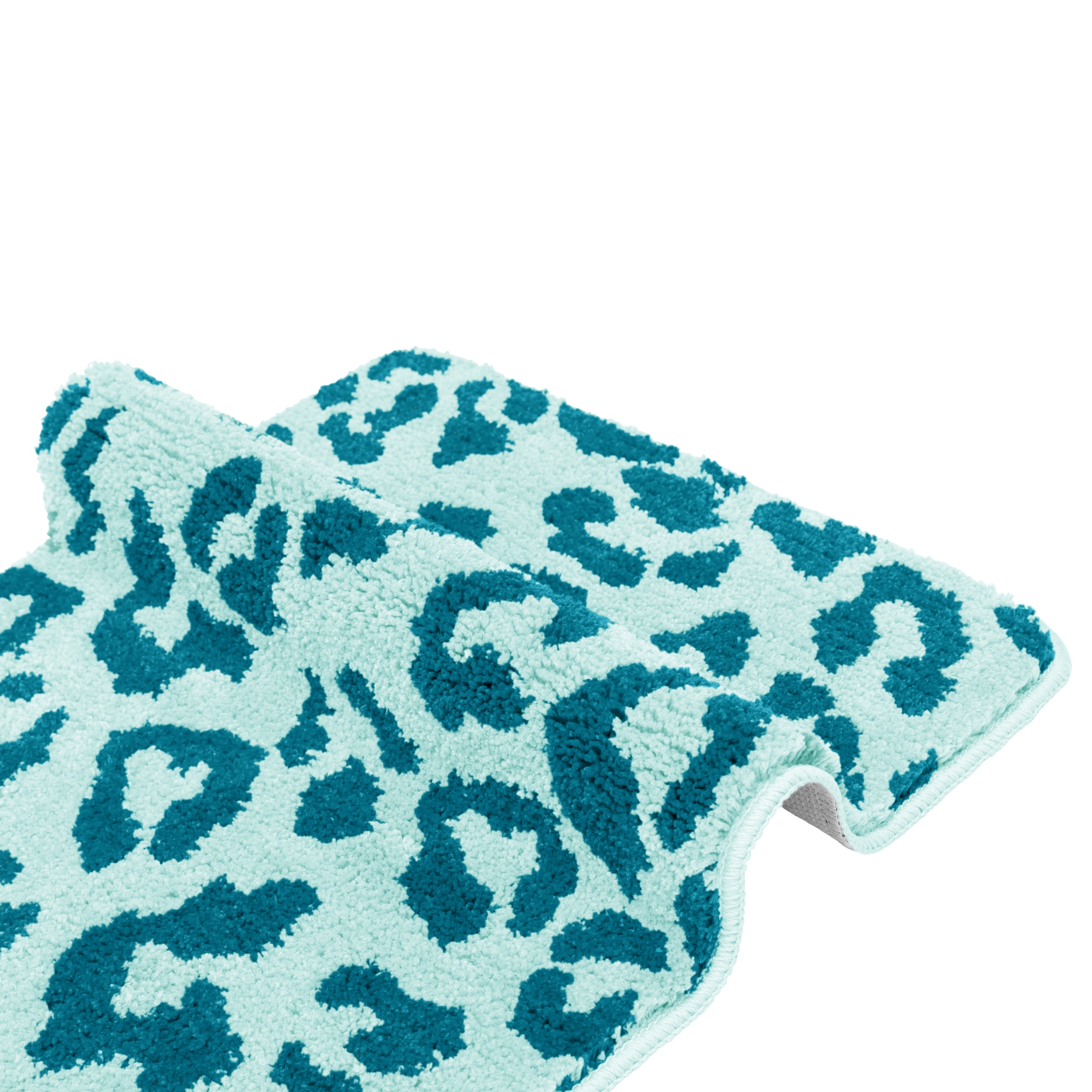 OTTO home Badematte »Anna Leo, Badvorleger, Badezimmer Teppich, Duschvorleger« Höhe 15 mm rutschhemmend beschichtet fußbodenheizungsgeeignet | schnell trocknend mit Animal Print, modernes Muster, Leo, weich