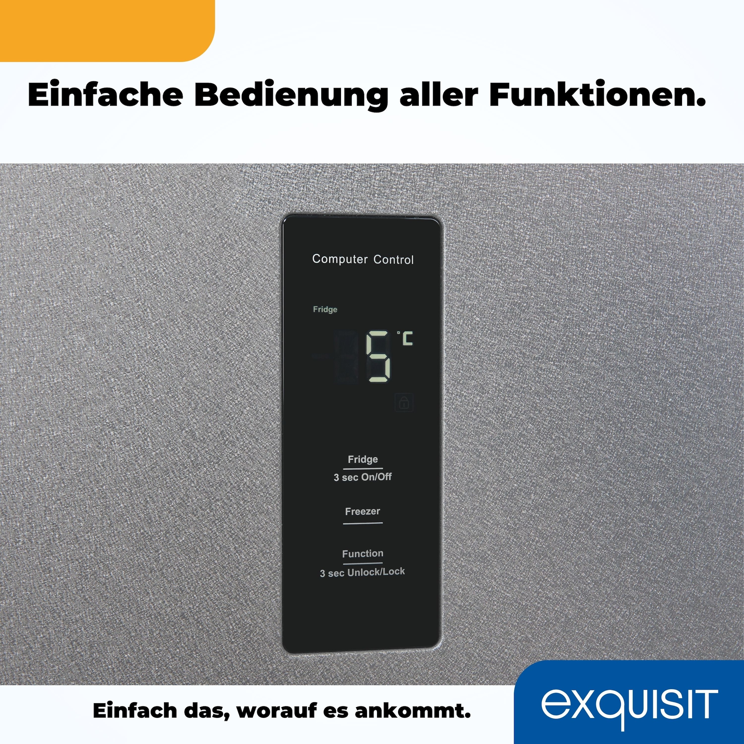 exquisit Side-by-Side »SBS450-360E anthrazit«