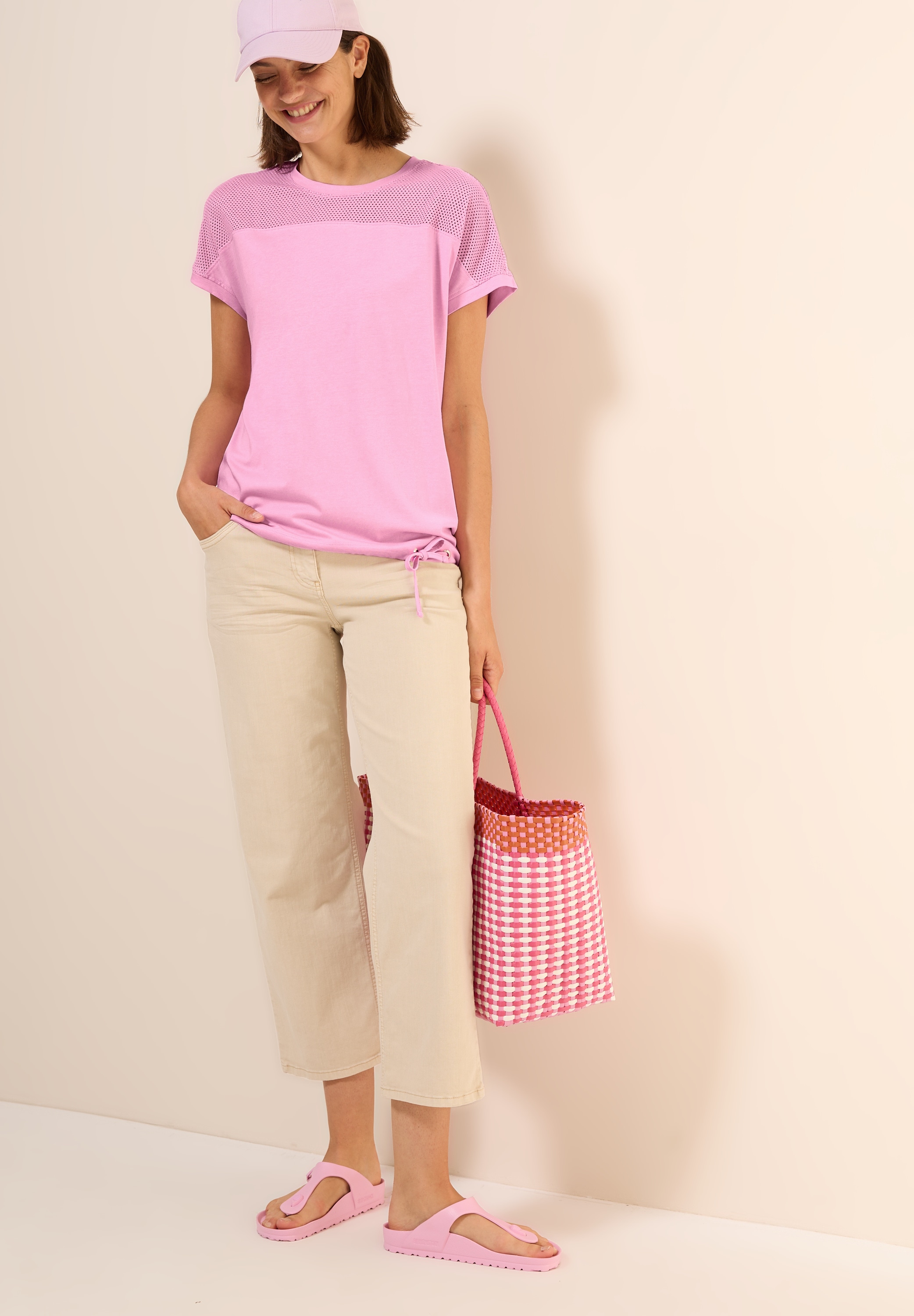 Cecil T-Shirt, mit Meshdetail