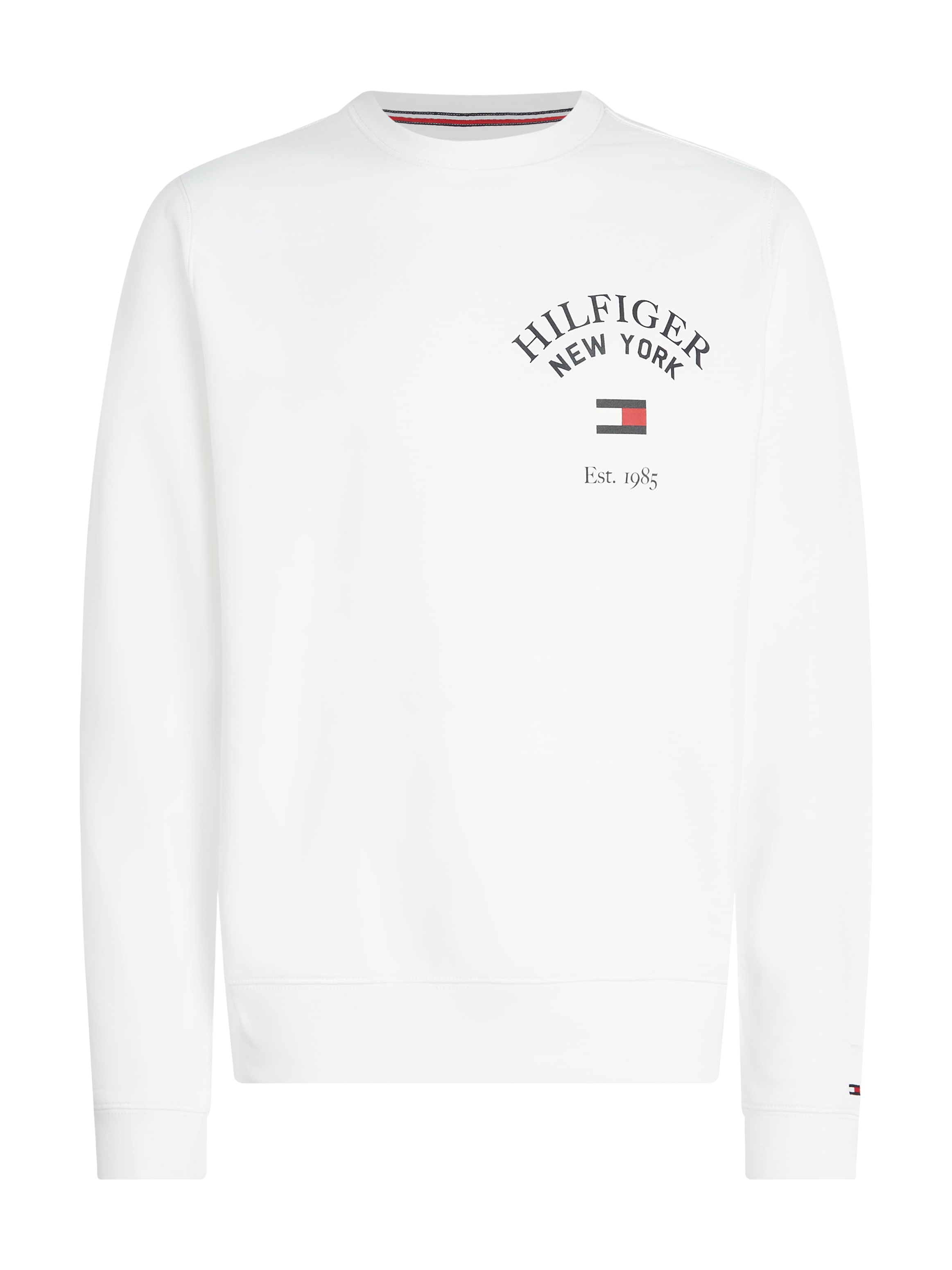 Tommy Hilfiger Sweatshirt »WCC ARCHED der Logodruck modischem mit SWEATSHIRT«, VARSITY | BAUR Brust ▷ auf bestellen