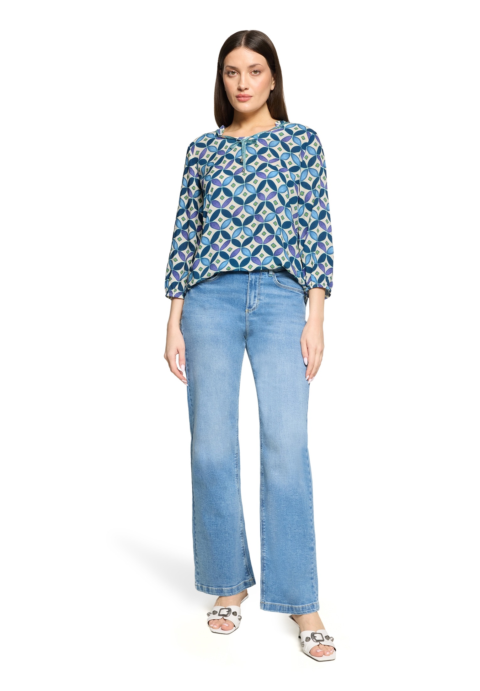 Cartoon Shirtbluse »Damen mit Schnürung«