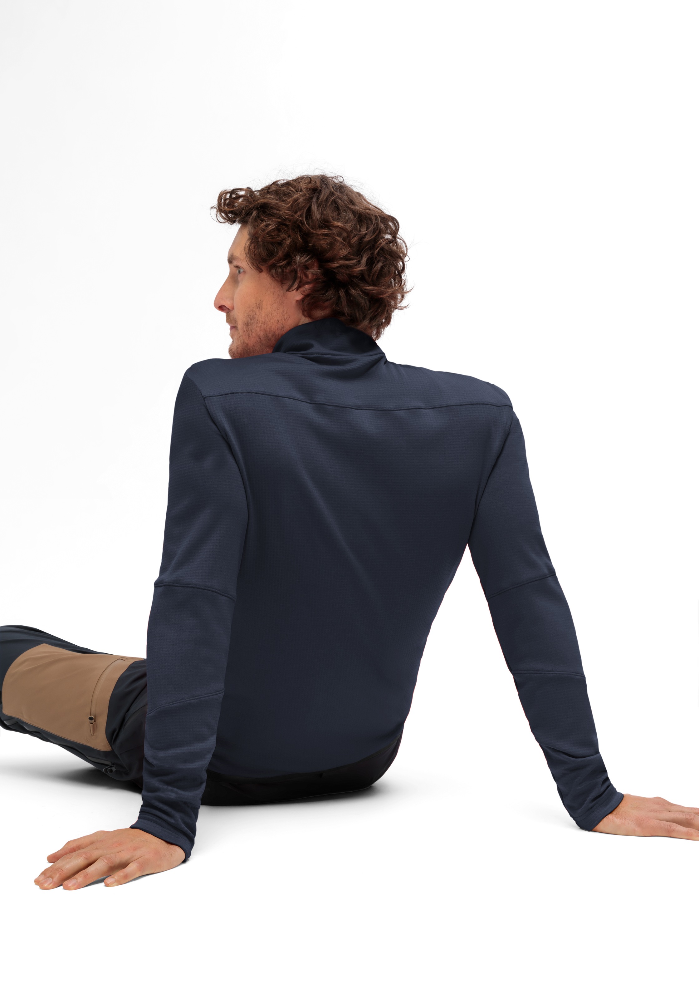 Maier Sports Fleecejacke »Sinaia M«, Herren Midlayer, atmungsaktiv und schnelltrocknend, Slim Fit