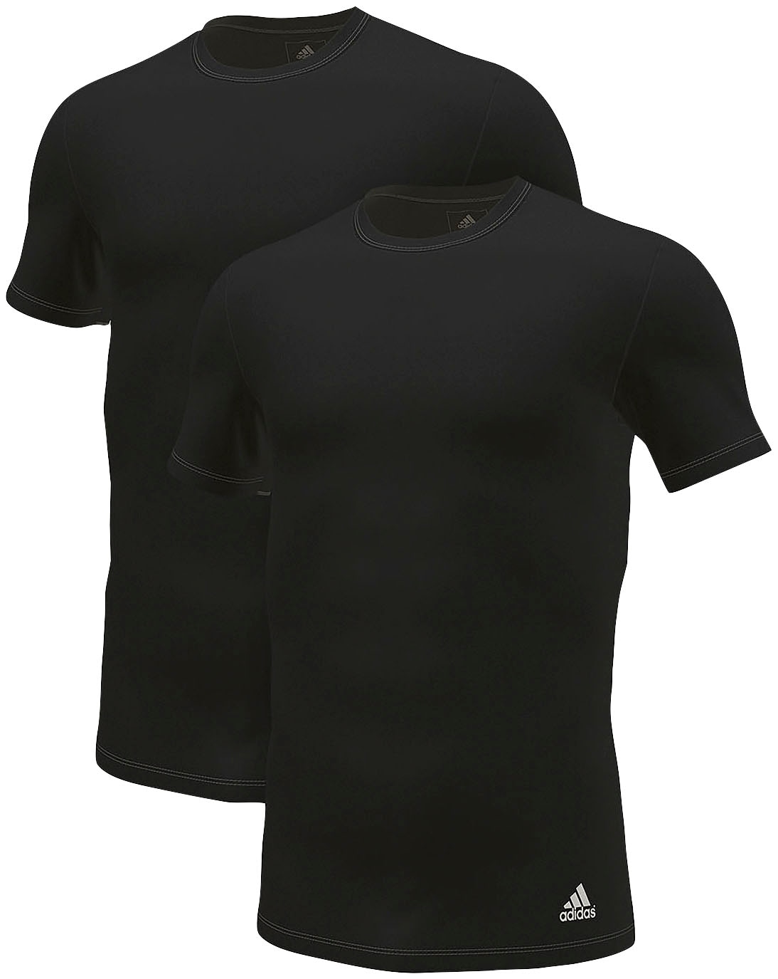 T-Shirt »"Active Flex Cotton"«, (2er-Pack), mit Rundhalsausschnitt, Slim Fit