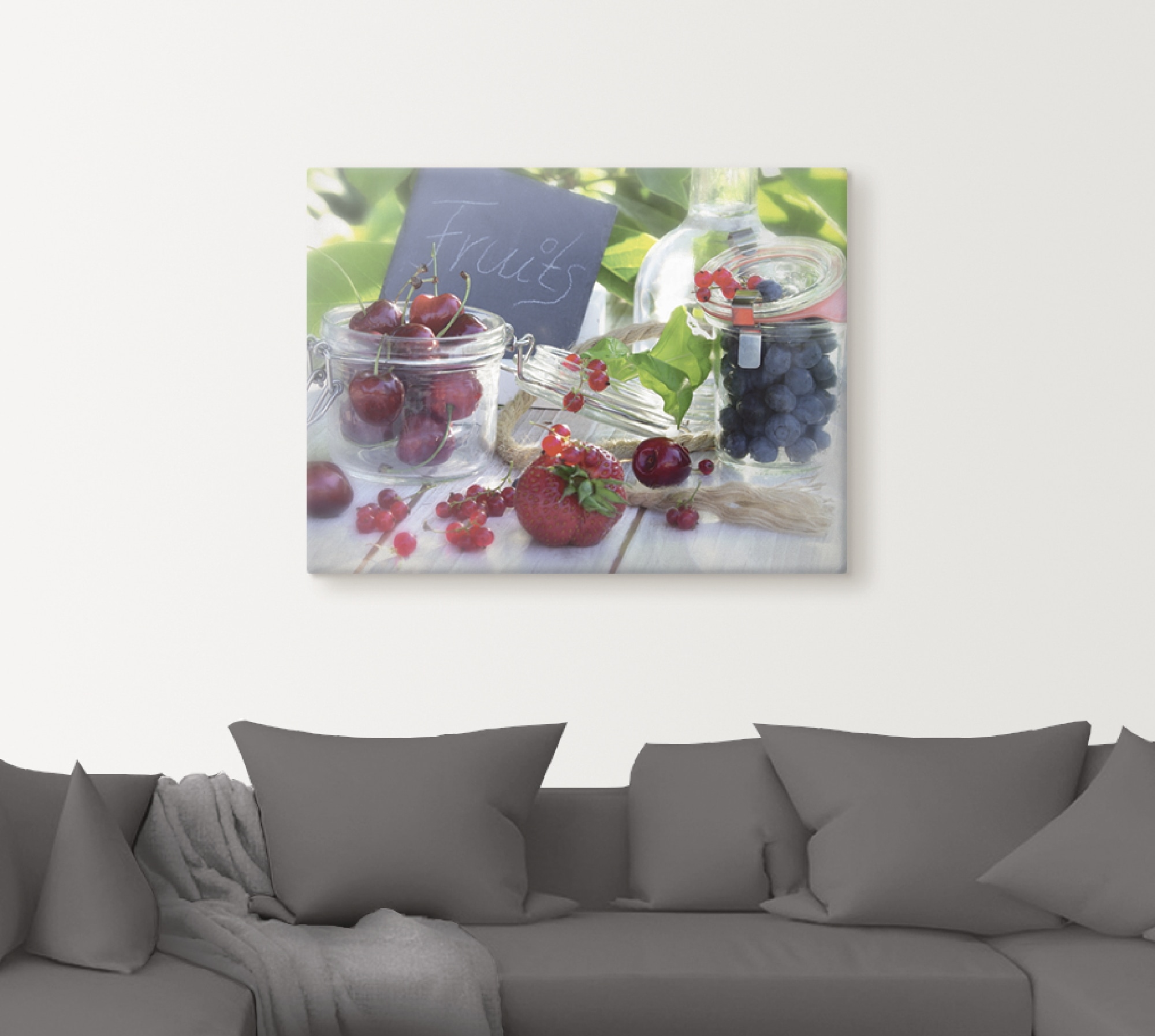 Artland Wandbild »Frischer Früchte Sommer«, Lebensmittel, (1 St.), als Leinwandbild, Poster in verschied. Größen