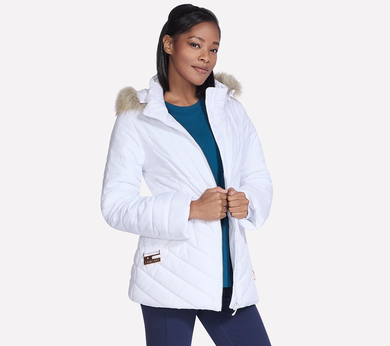 Skechers Winterjacke »ON-THE-GO BELTED PARKA« mit Kapuze