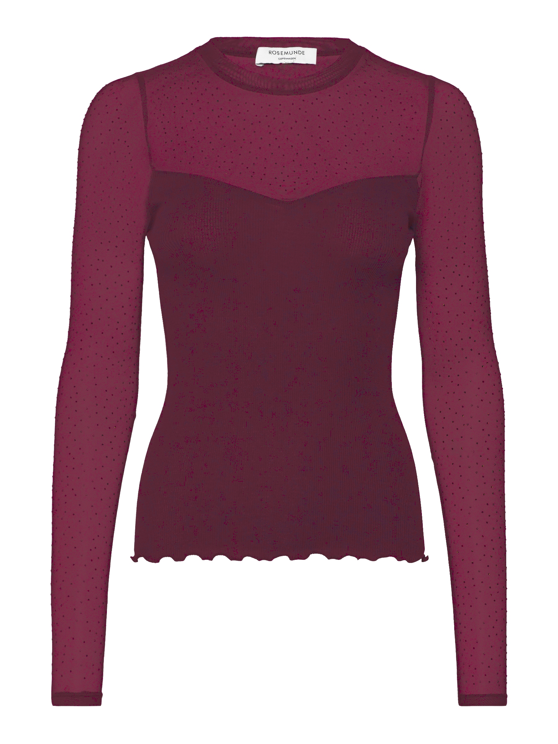 rosemunde Langarmshirt "Bernadine Shirt" Spitzeneinsatz an Brust und Ärmeln günstig online kaufen