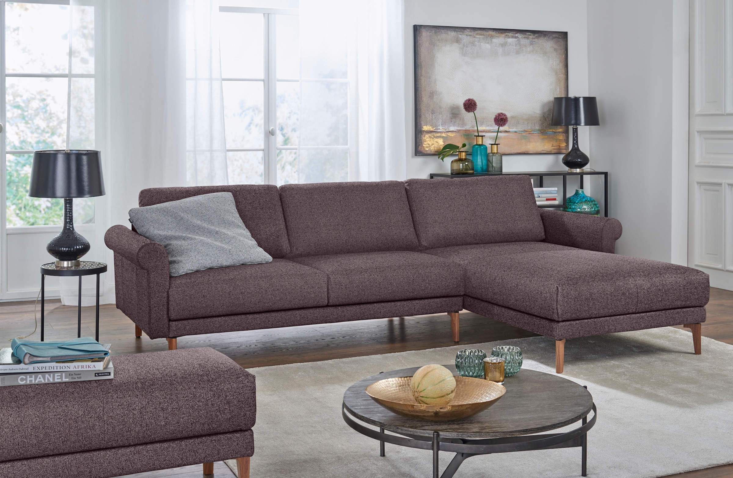 Creation BY ROLF BENZ Ecksofa "CR.450, Designecksofa, L-Form", Armlehne Sch günstig online kaufen