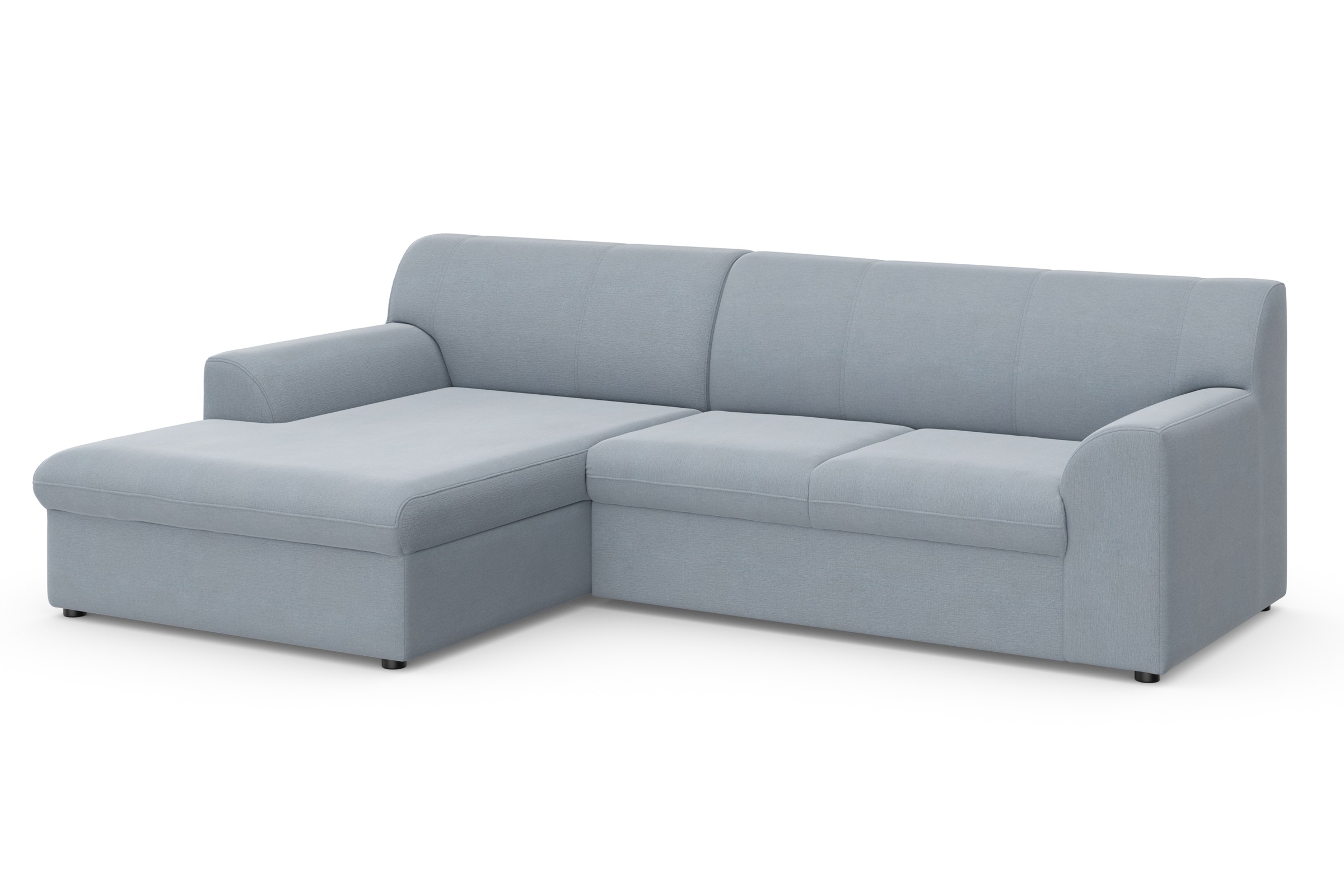 Thumbnail - DOMO collection Ecksofa "Topper, elegant und zeitlos, kompaktes Stellmaß 245/155cm, L-Form" mit Recamiere, wahlweise mit...