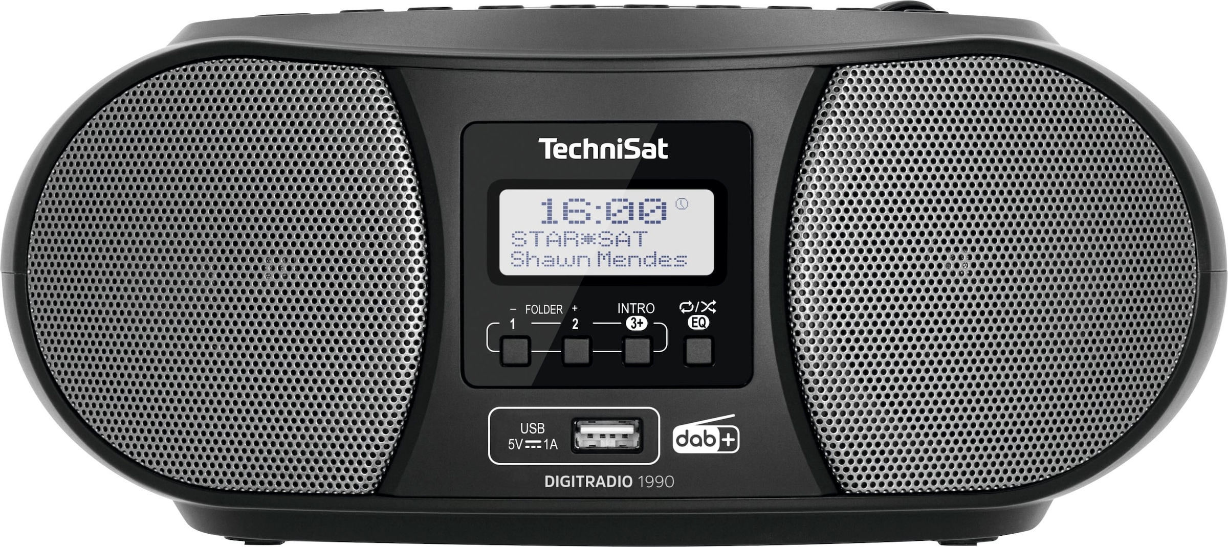 UKW, (Bluetooth (DAB+), | Boombox DAB+, FM-Tuner- 1990 Digitalradio Bluetooth, CD-Player, mit Stereo-«, BAUR TechniSat USB, möglich Batteriebetrieb »Digitradio