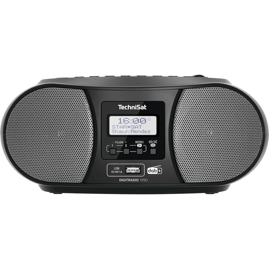 TechniSat Boombox »Digitradio 1990 Stereo-«, (Bluetooth FM-Tuner-Digitalradio (DAB+)