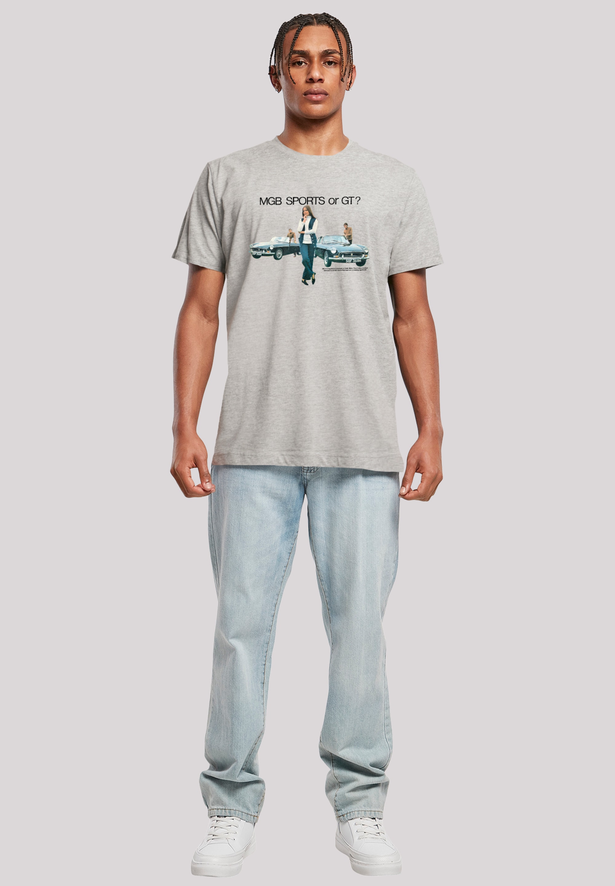 F4NT4STIC T-Shirt »British Motor Heritage MG MGB Or GT Promo Ad«, Premium Qualität