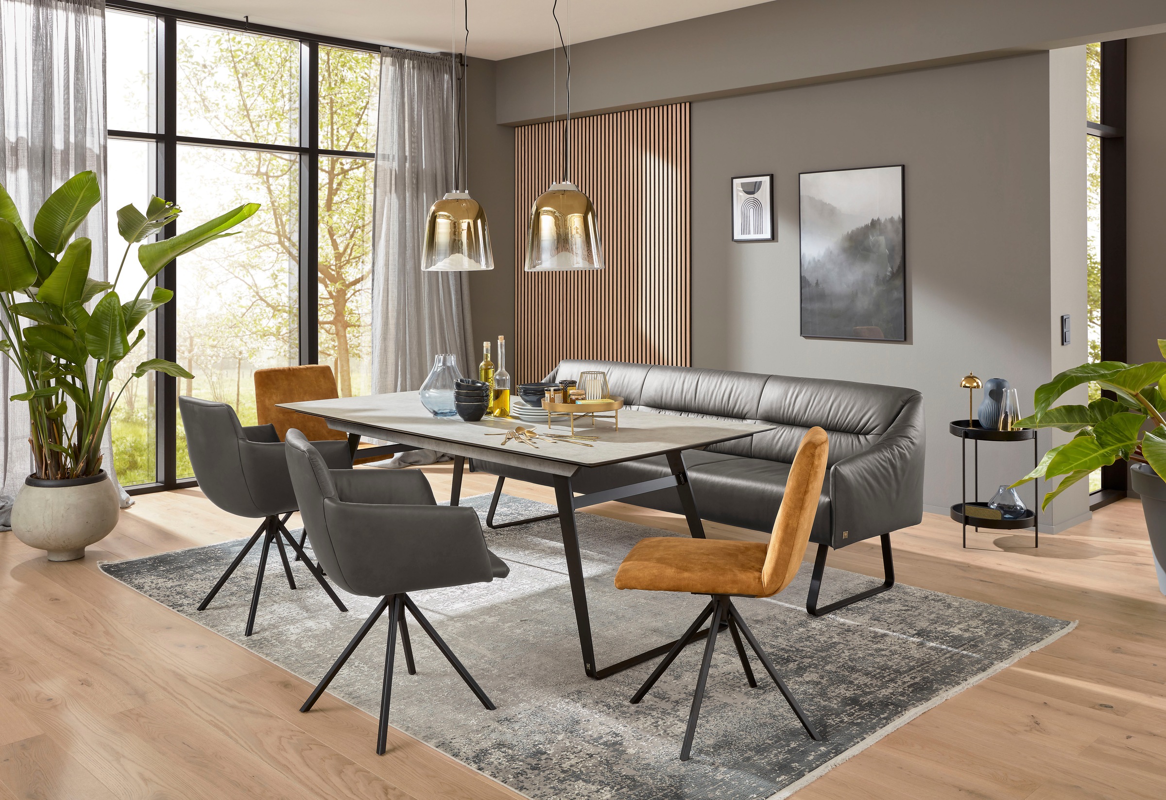 Musterring Essbank "JustB SP500" 1 Stk. tlg. Metallkufe schwarz, verschiede günstig online kaufen