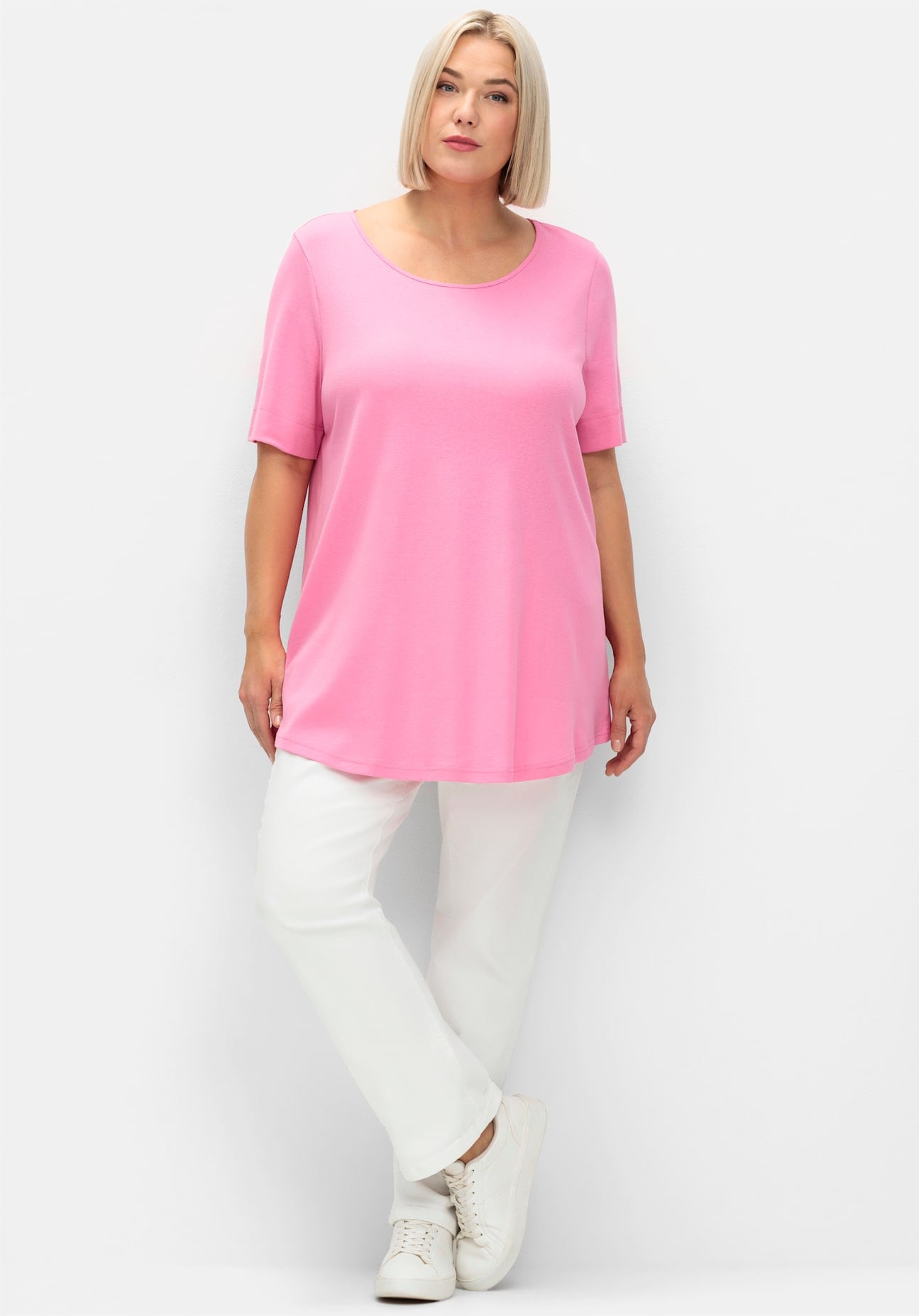 Sheego Longshirt "Longshirt" 1 Stk. tlg. günstig online kaufen