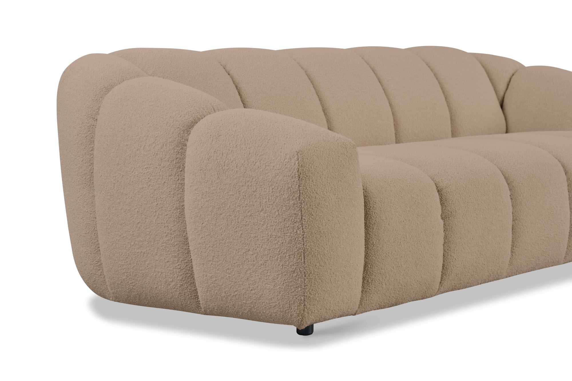 andas 3-Sitzer »Maribik«, Big-Sofa, recycelter Boucle-Stoff, plüschig, Breite 247 cm