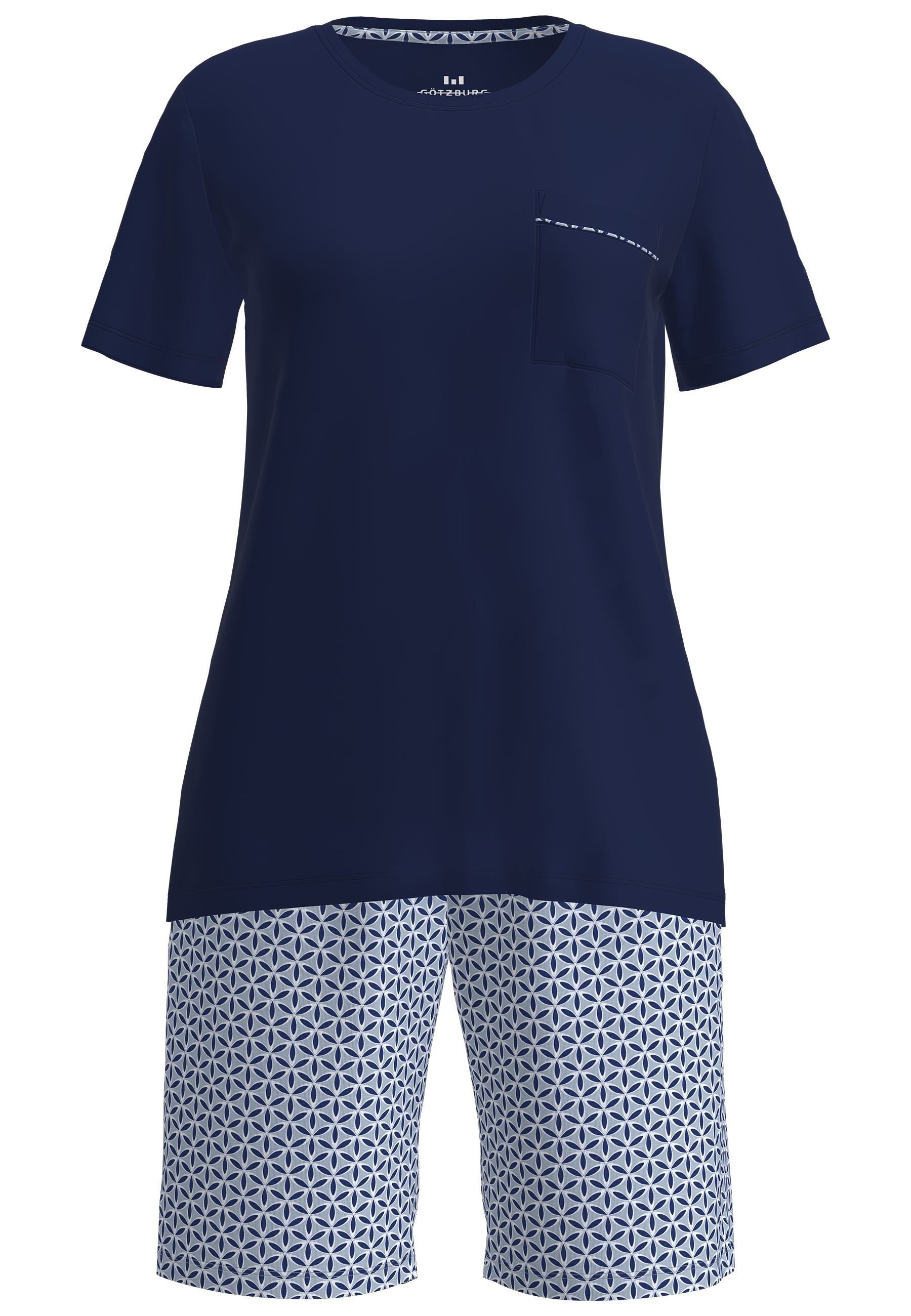 GÖTZBURG Shorty "Sligo" 2 Stk. tlg., Kurzarm, Rundhalsausschnitt, kurze Hos günstig online kaufen