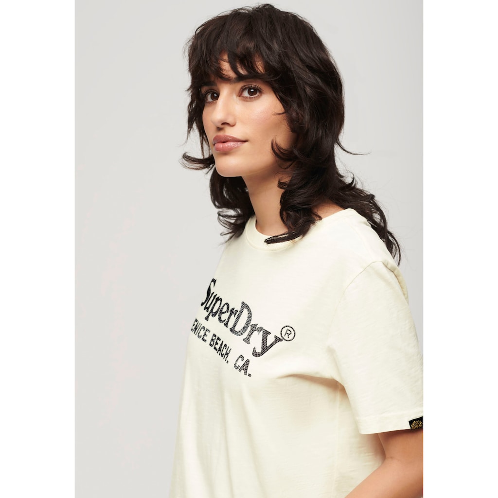 Superdry T-Shirt »METALLIC VENUE RELAXED TEE«