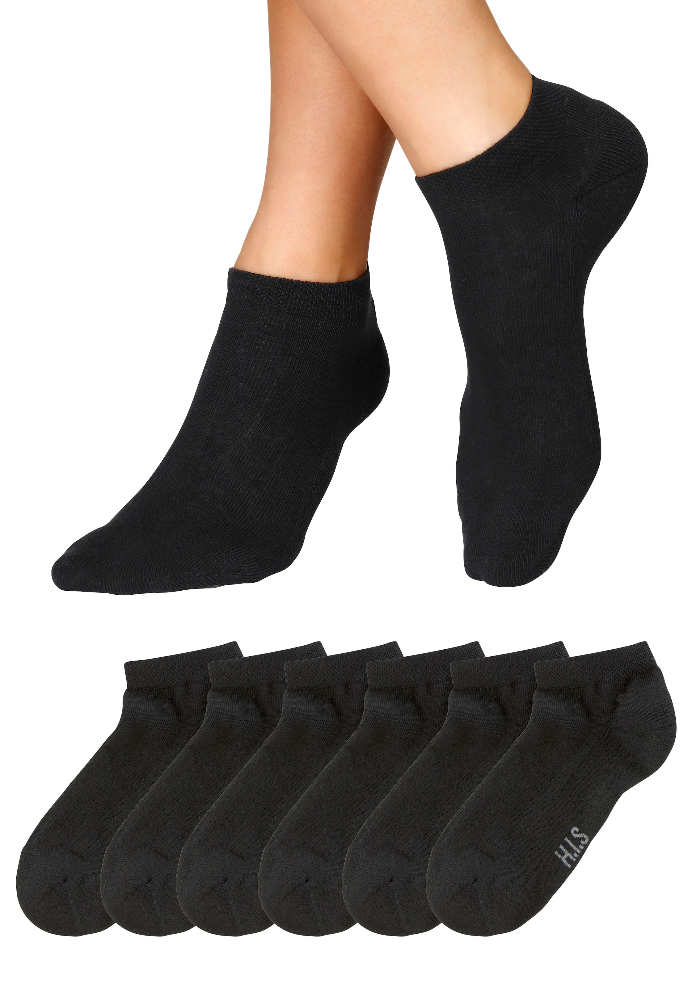 H.I.S Sneakersocken, (Set, 6 weicher für Paar), Frotteesohle ▷ mit | BAUR