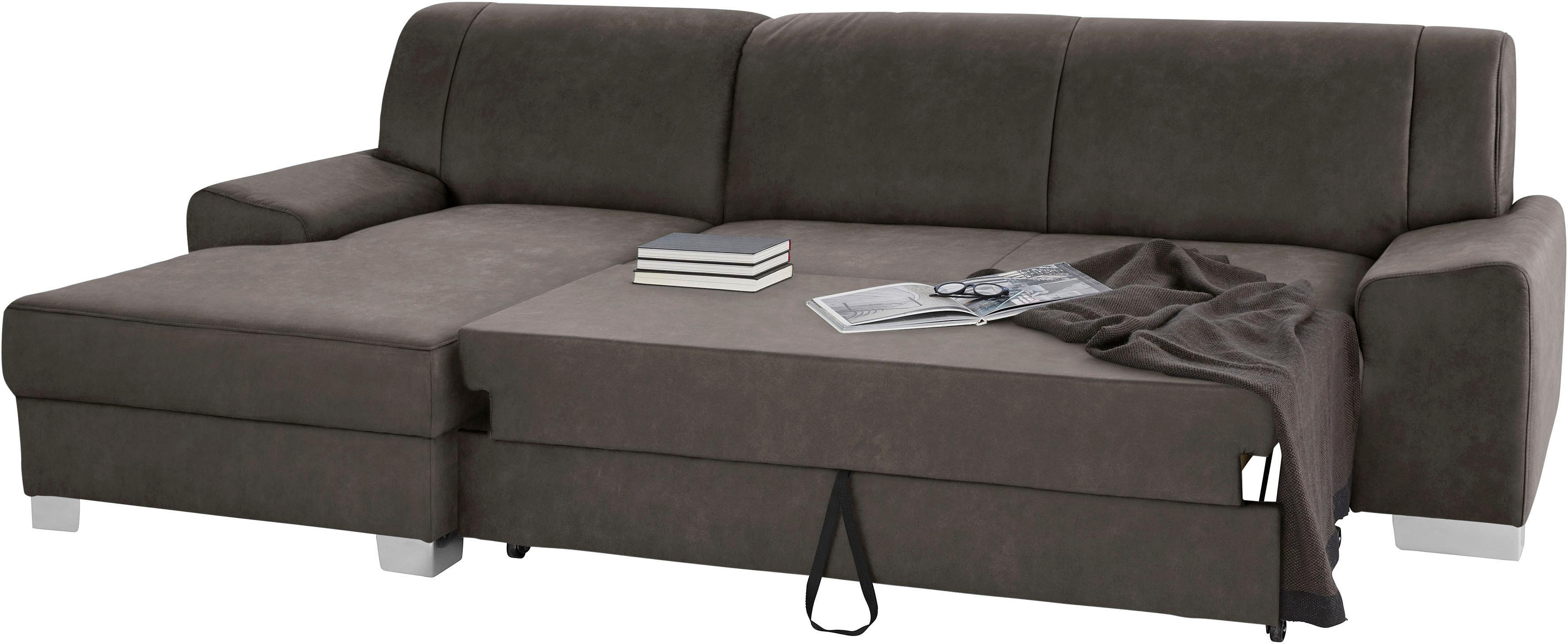 Thumbnail - DOMO collection Ecksofa "Anzio L-Form, whlw. Bettfunktion, Federkern, hochwertig, Breite 271 cm" Mit Bettfunktion, Recam...