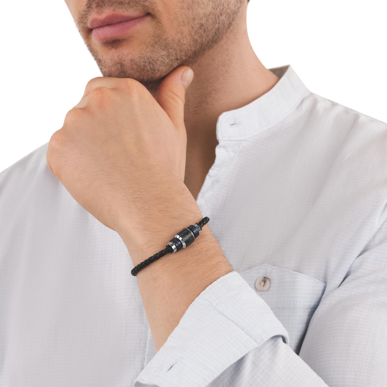 TOM TAILOR Lederarmband »Schmuck Geschenk Edelstahl Leder Kautschuk«