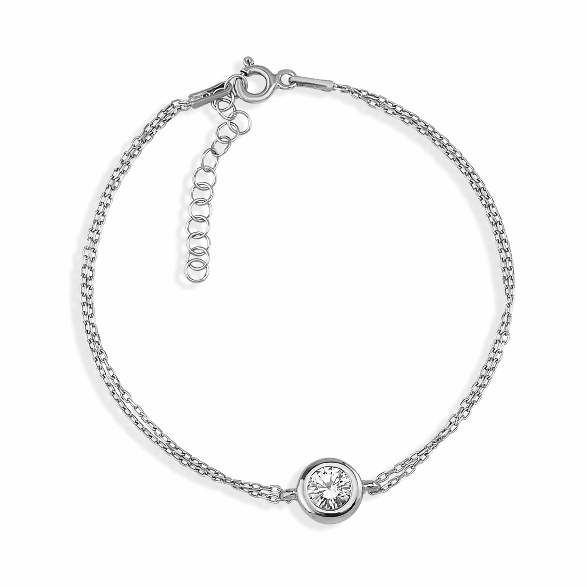 Armband »925/- Sterling Silber Solitär«