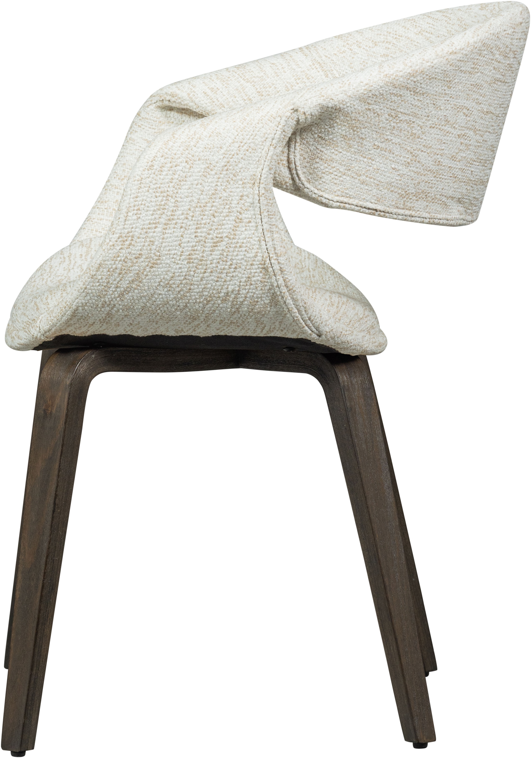 WOOOD Esszimmerstuhl »Yossi mit Gewebtem Bezug und Holzgestell B57 x T57 x H78 cm (2er-Set)« (Set) 2 Stk.Maximale Verschleißfestigkeit, Pfleiglicht, Tragkraft 136 kg