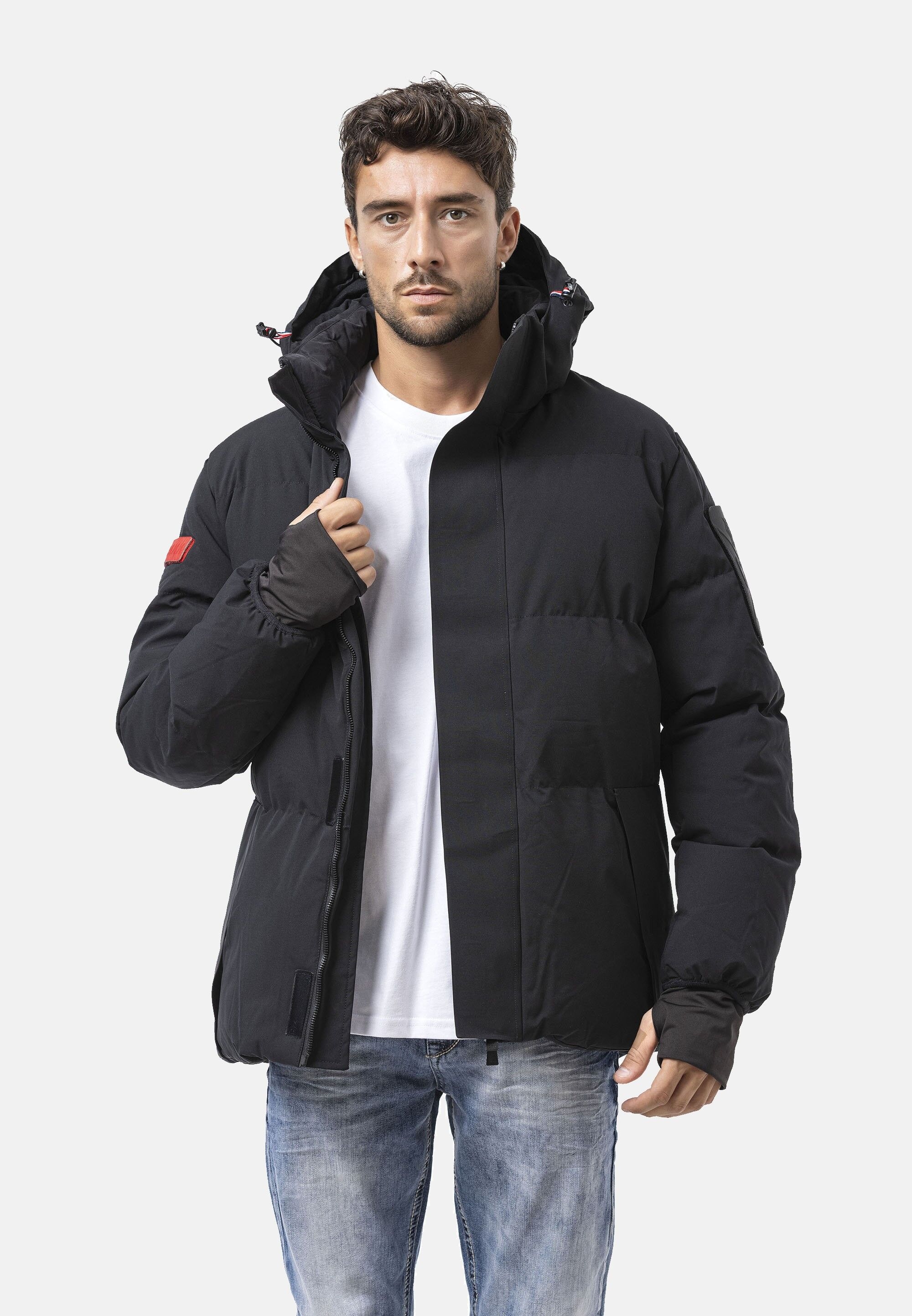 Cipo & Baxx Winterjacke "CM228" mit Kapuze sportlich, warm & ideal für Snow günstig online kaufen
