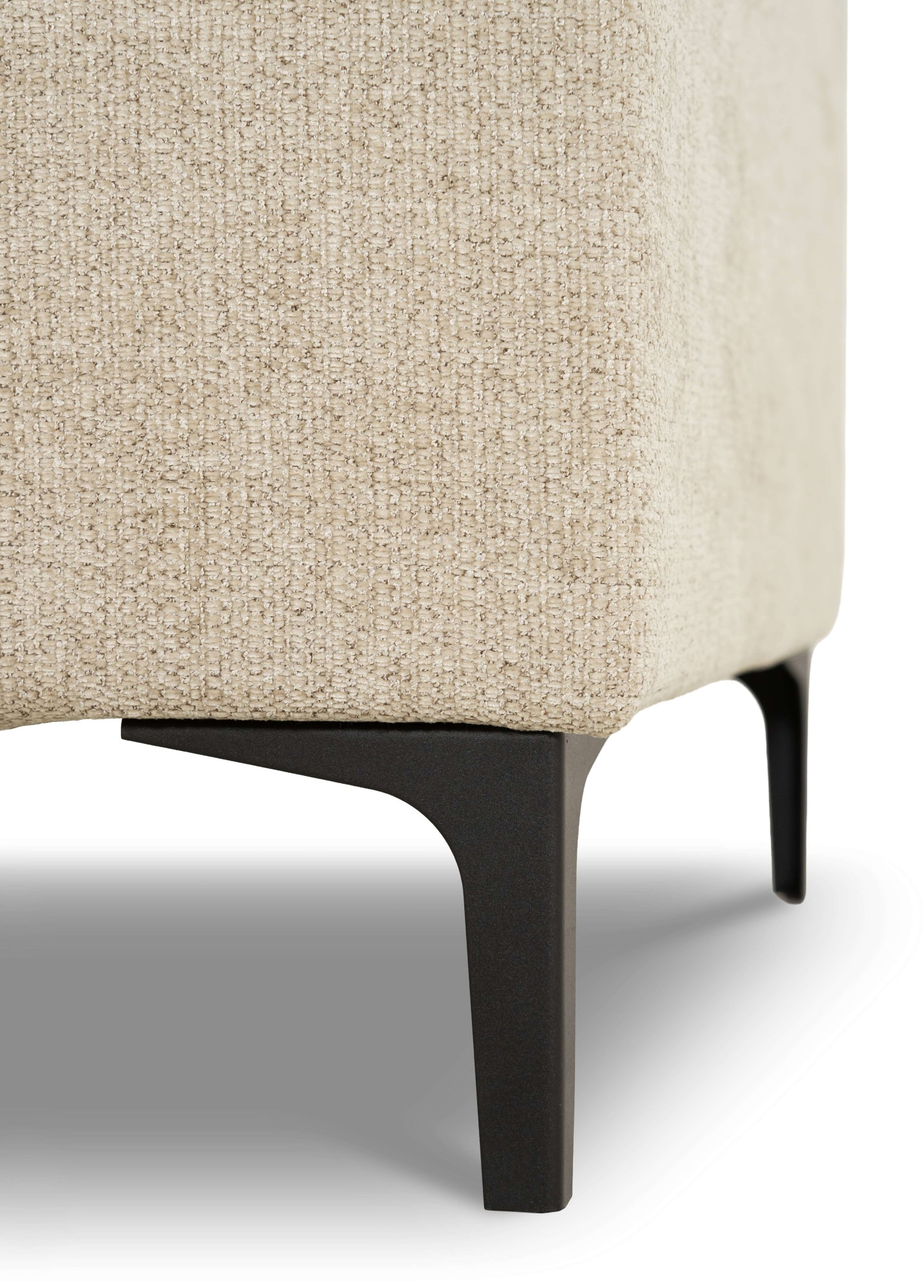 OTTO home Ecksofa »Polsterecke, Sofa, Oland mit modernem Chenille-Bezug« L-Form, 280 cm, Wellenunterfederung, Skandi-Design, Metallfüße