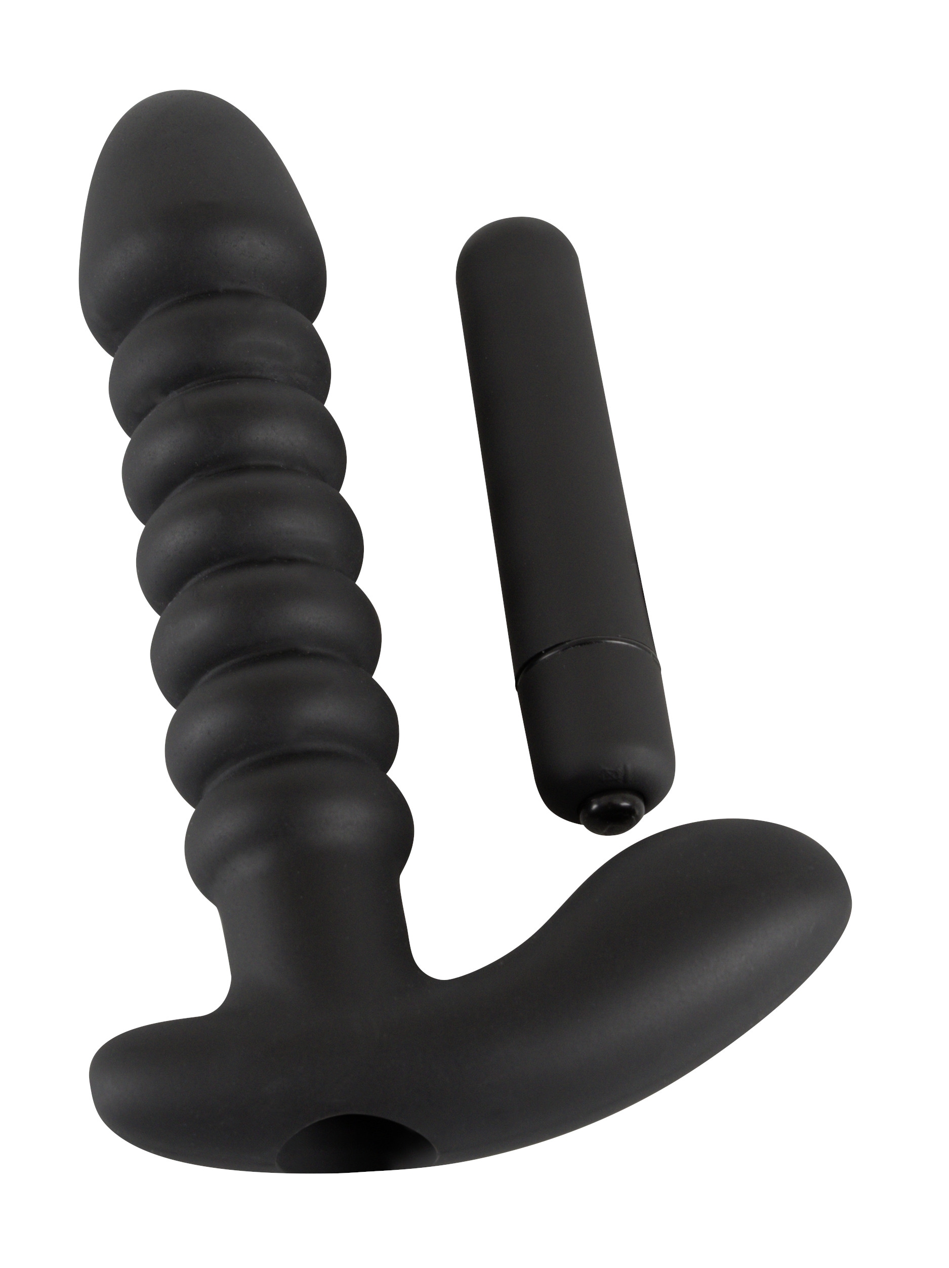 BLACK VELVETS Vibrator »vibrierender Analplug Vibrating plug medium«