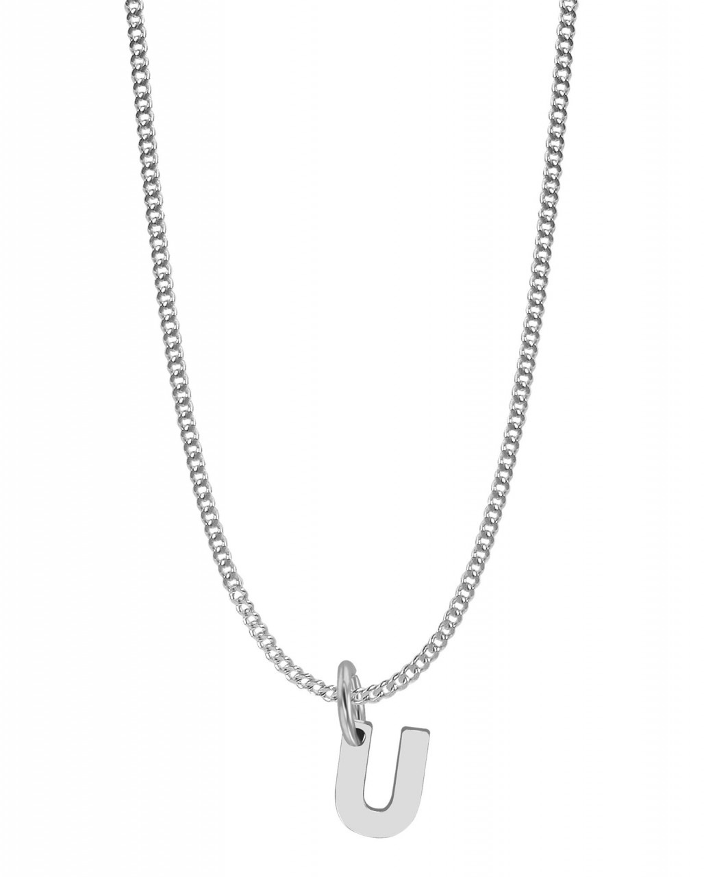 Kettenanhänger ADELIA´S "eleganter Buchstabe Anhänger aus 925 Sterling Silber", silber, Schmuckanhänger, Damen, Silber 925 (Sterlingsilber), Kettenanhänger 2