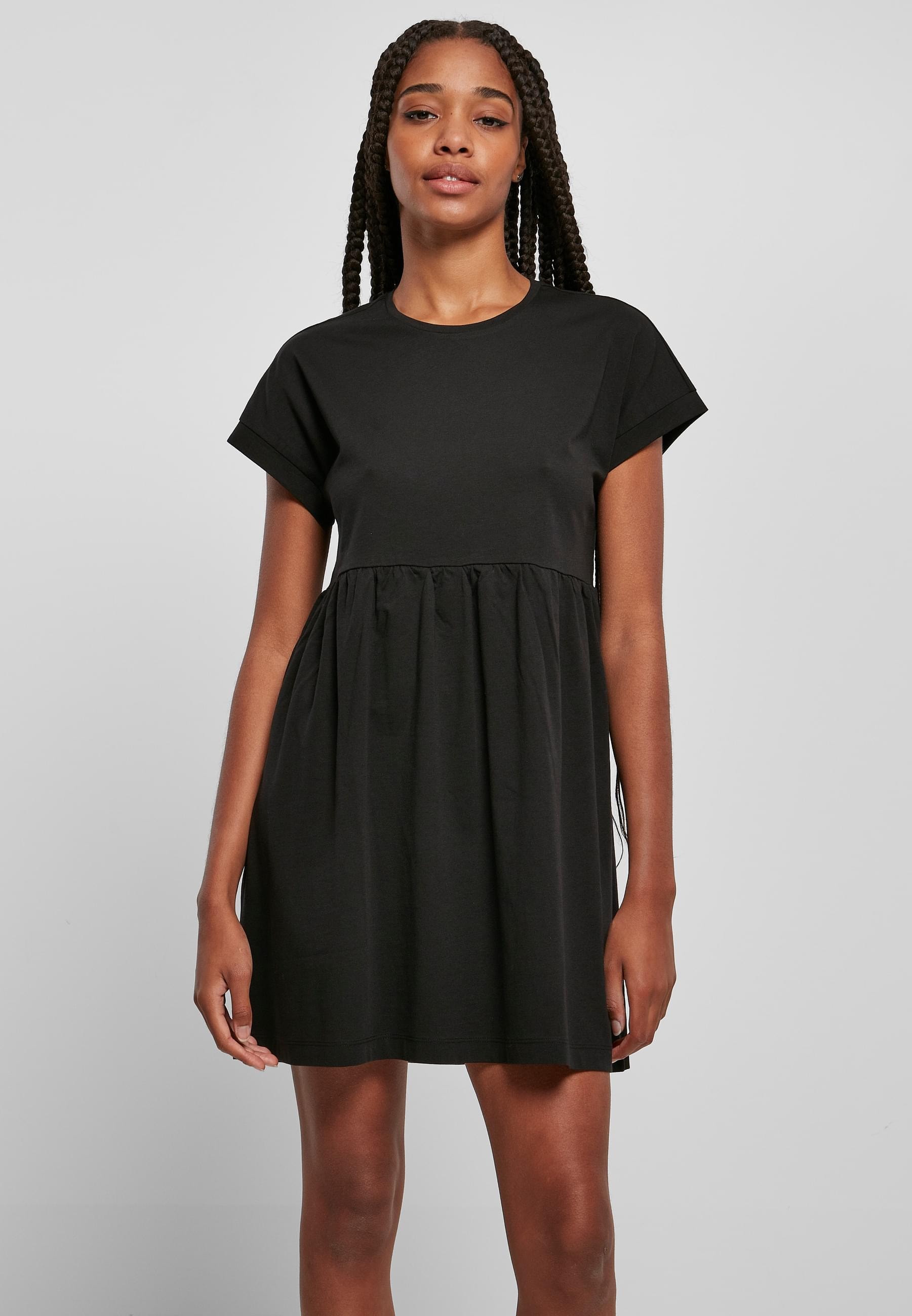 URBAN CLASSICS Shirtkleid »Urban Classics Damen Ladies Organic Empire Valance Tee Dress«, (1 tlg.)