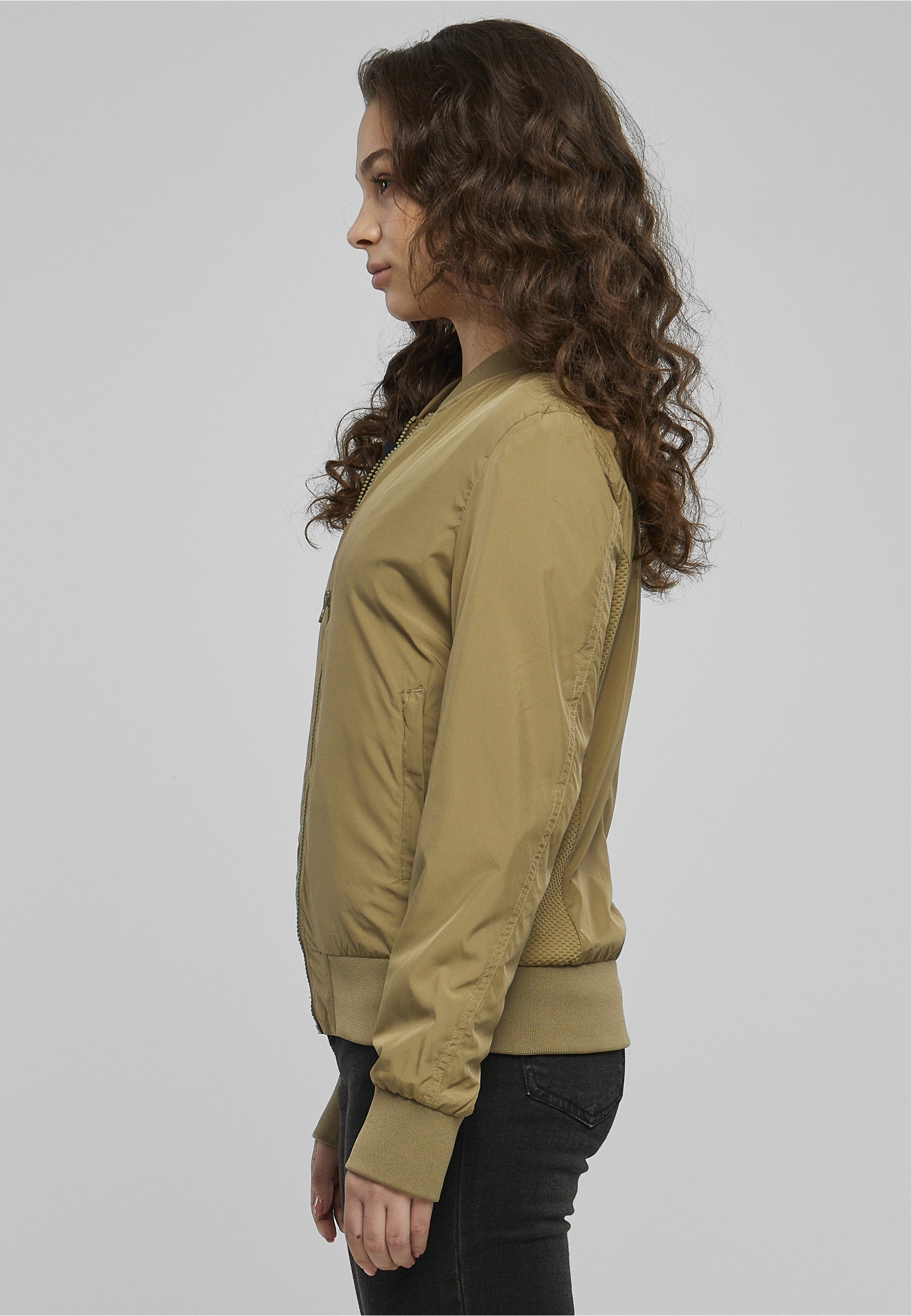 URBAN CLASSICS Allwetterjacke »Urban Classics Damen Ladies Light Bomber Jacket« 1 Stk. tlg. ohne Kapuze