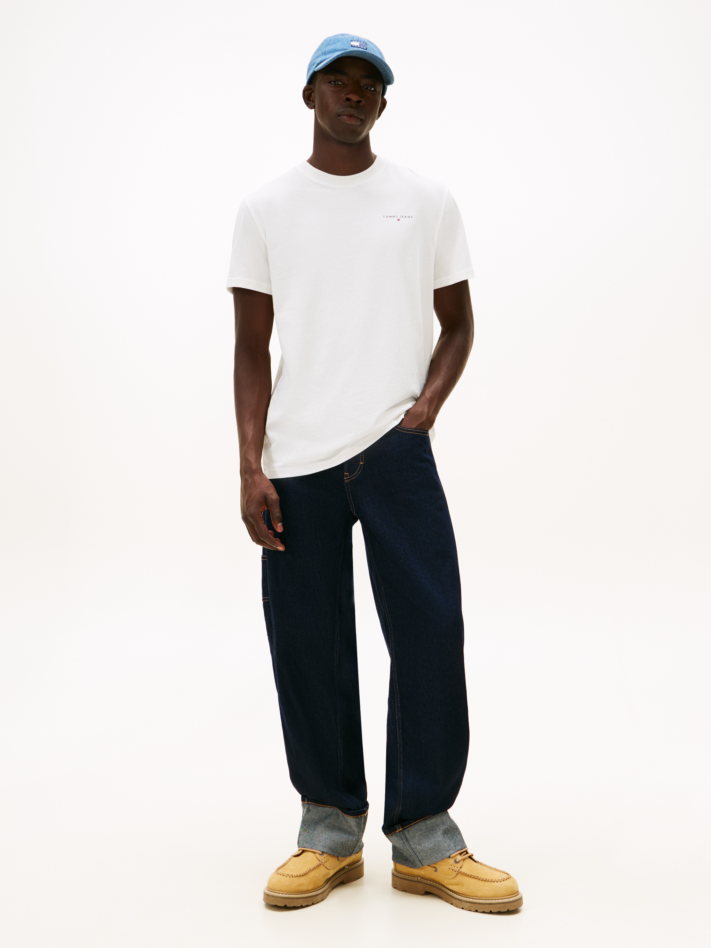 Tommy Jeans T-Shirt »TJM SLIM FIT LINEAR 2PACK« Packung, 2 Stk. Rundhals, Jersey