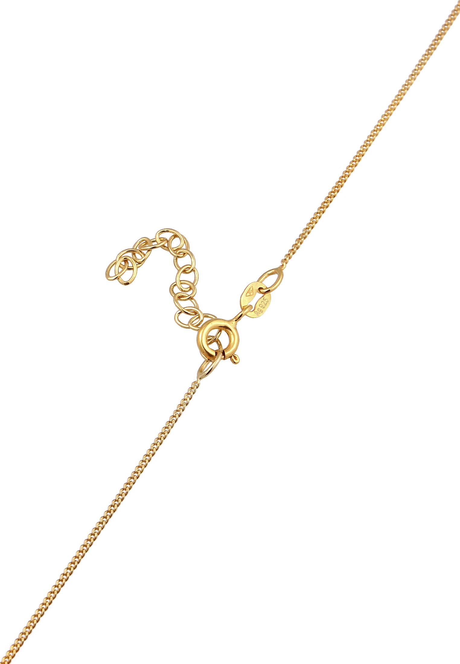Elli Choker »Halskette Choker Blume 925 Sterling Silber vergoldet«