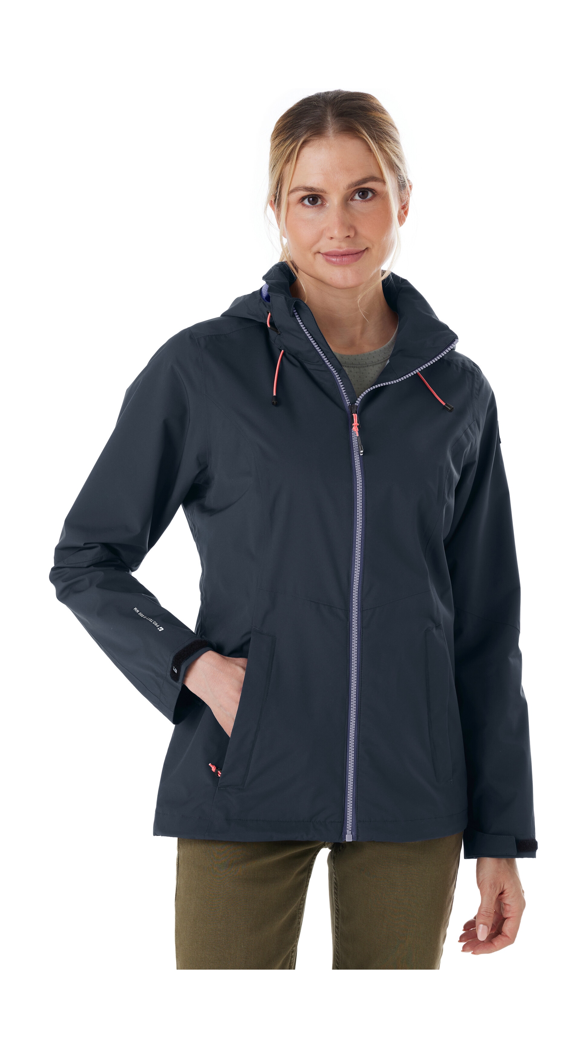 Killtec Outdoorjacke "Damen Regenjacke OOKS 1" Leichte, wasser- und winddichte Jacke, atmungsaktiv, abnehmbare Kapuze