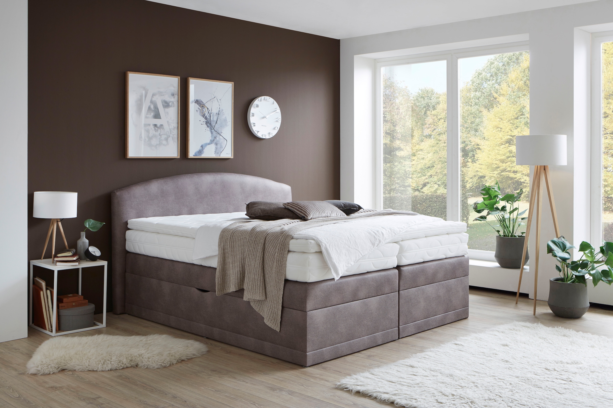 Westfalia Schlafkomfort Boxspringbett "Madeira in verschiedenen Härtegraden günstig online kaufen