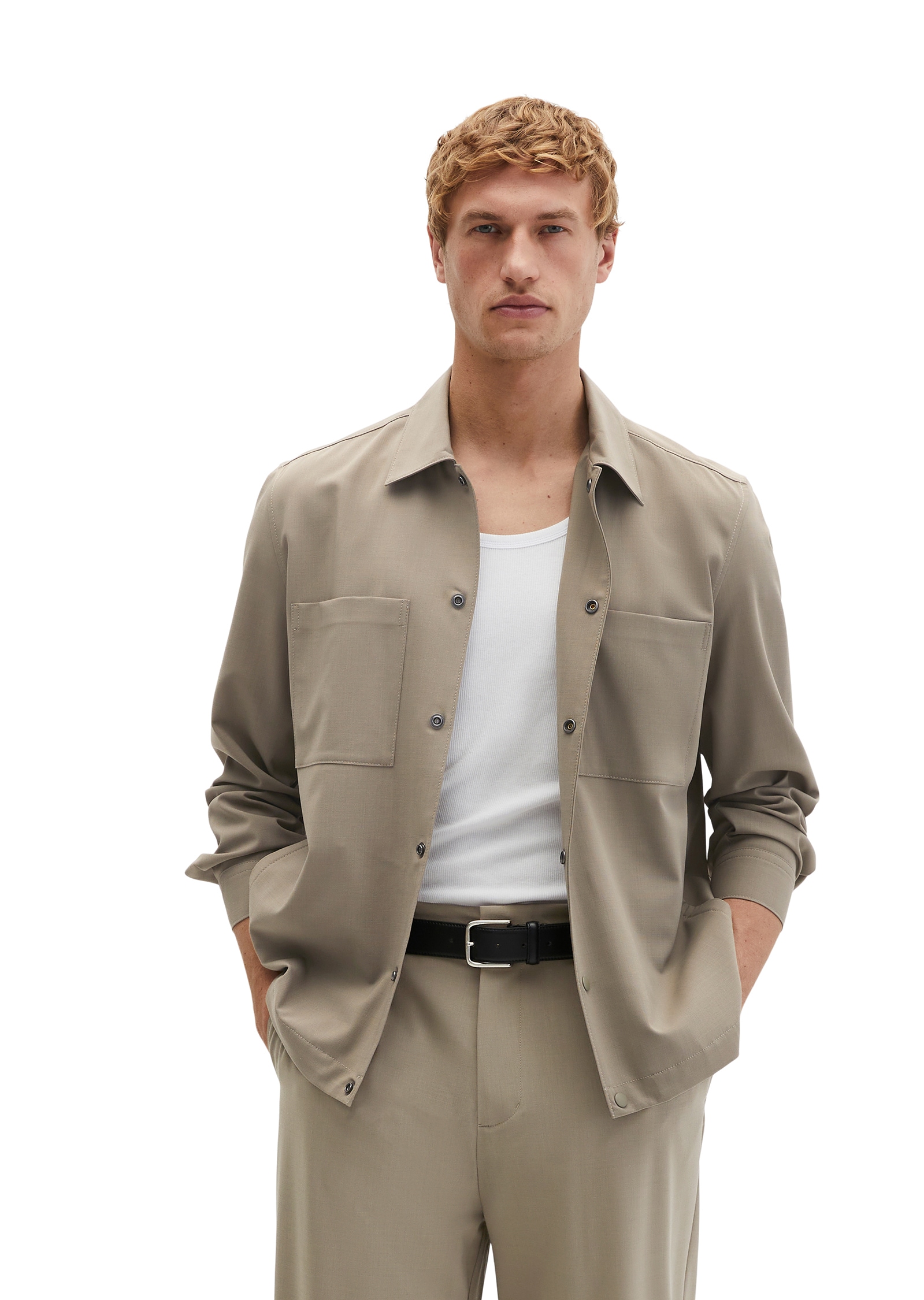 Marc O'Polo Kurzjacke »aus dehnbarem Tech Wool Blend« ohne Kapuze