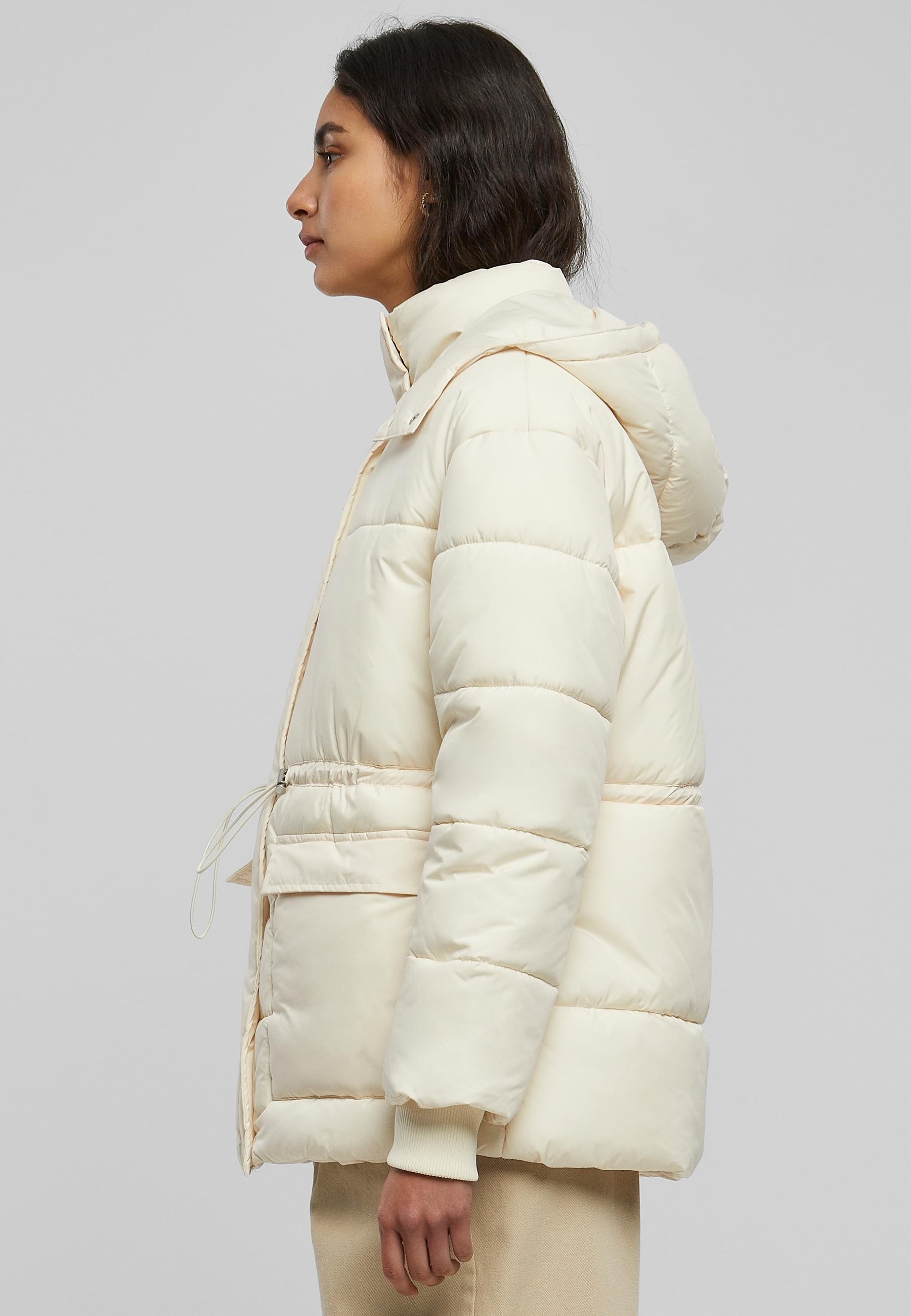 URBAN CLASSICS Winterjacke »Urban Classics Damen Ladies Waisted Puffer Jacket«, (1 St.), mit Kapuze