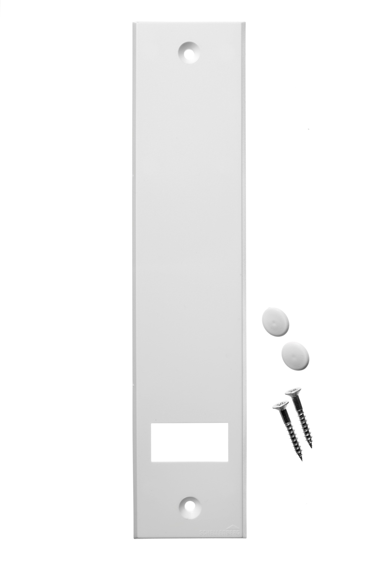 SCHELLENBERG Gurtwickler-Abdeckplatte »Standard Maxi, 21,5 cm Lochabstand, langlebig aus Kunststoff«, Rollladen Abdeckblenden für Gurtwickler und Einlasswickler