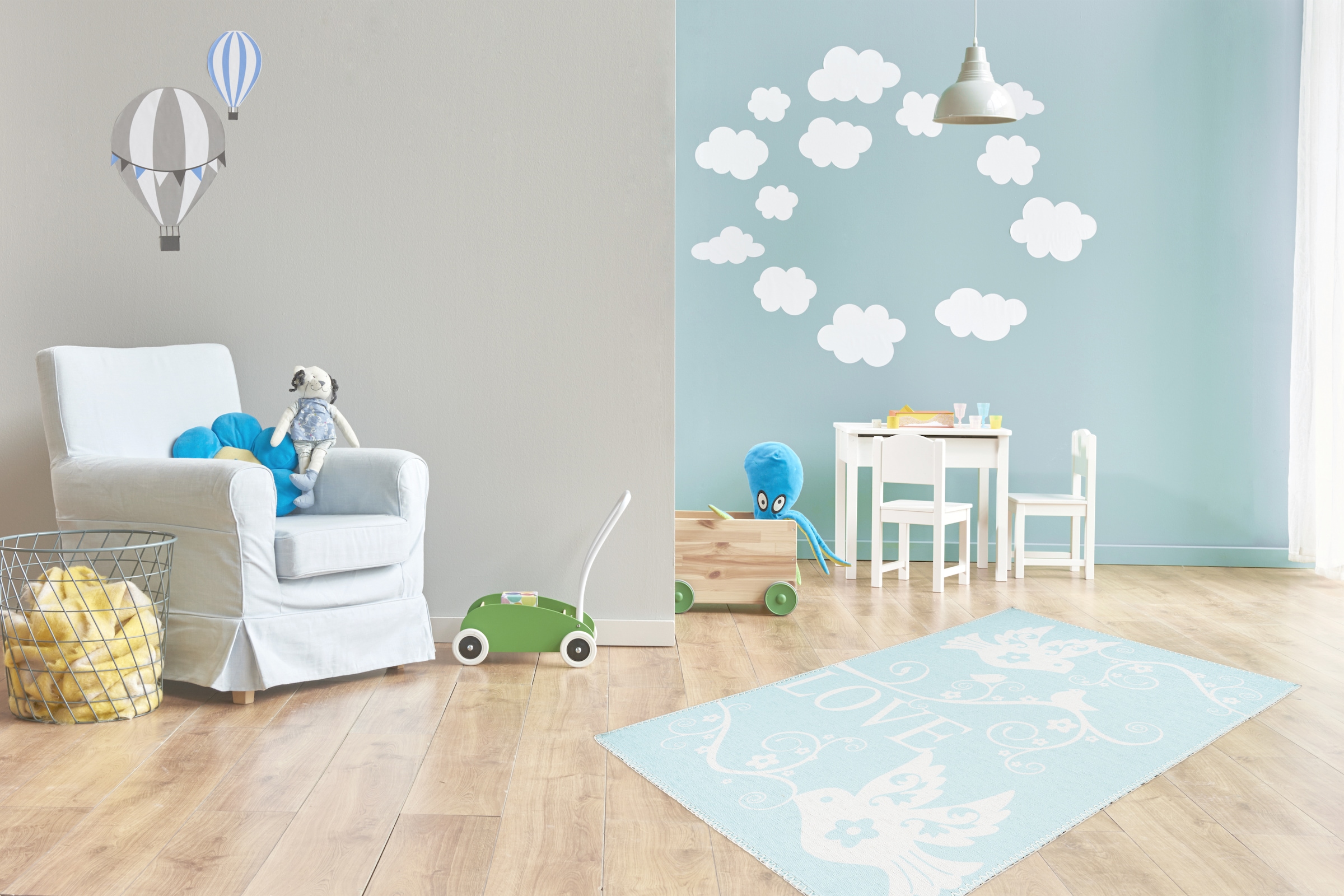 Arte Espina Kinderteppich »Bambini 400«, rechteckig, 5 mm Höhe, Fantasievoll bedruckter Kinderteppich, angenehme Haptik