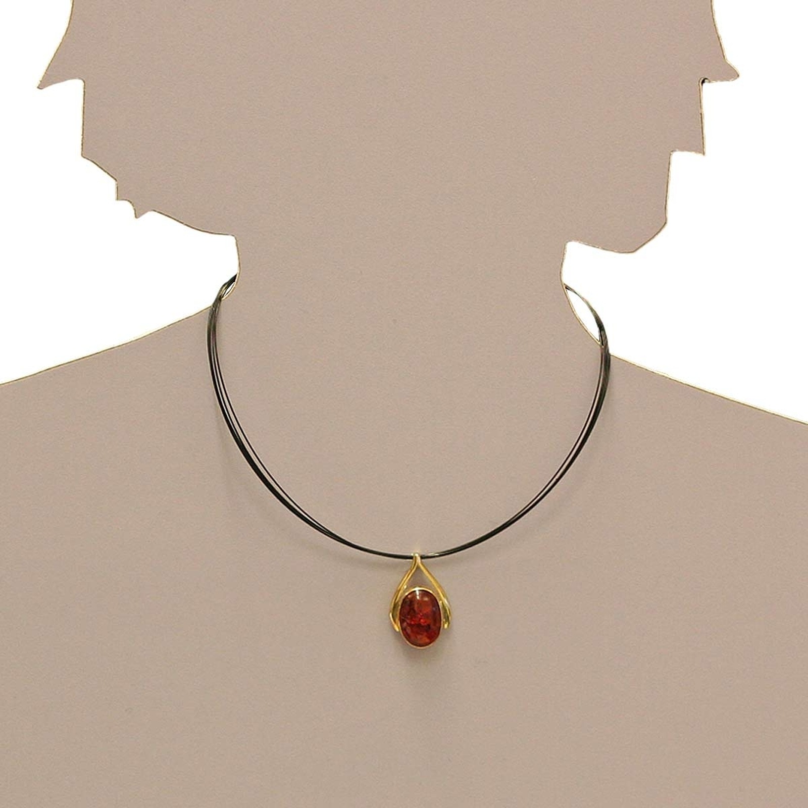 OSTSEE-SCHMUCK Kettenanhänger »- Sandra - Gold 333/000 - Bernstein« ()